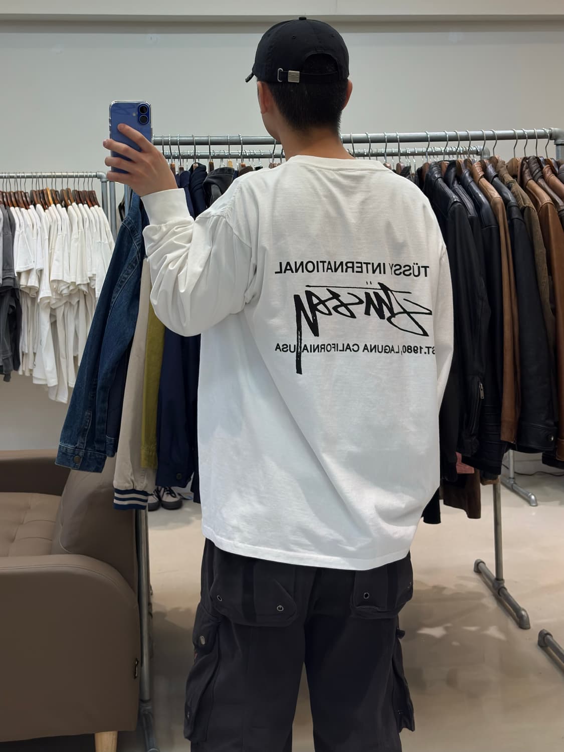 새상품 스투시 스무스 인터내셔널 롱슬리브 상품이미지5