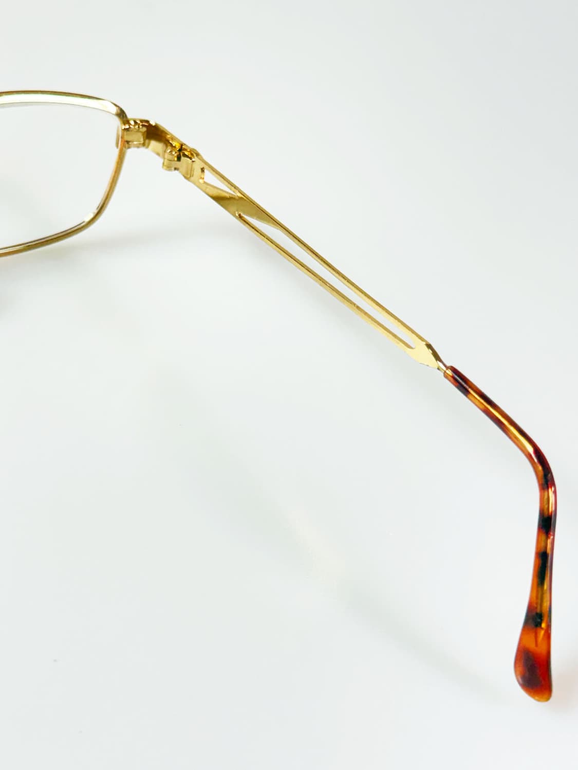 90s STAR 골드 슬림 스퀘어 메탈 빈티지 안경 상품이미지6