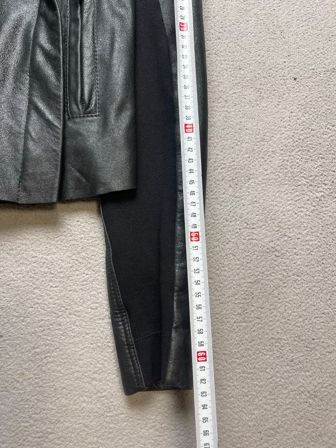 [xs] BCBGMAXAZRIA 하이넥 레더자켓 상품이미지5