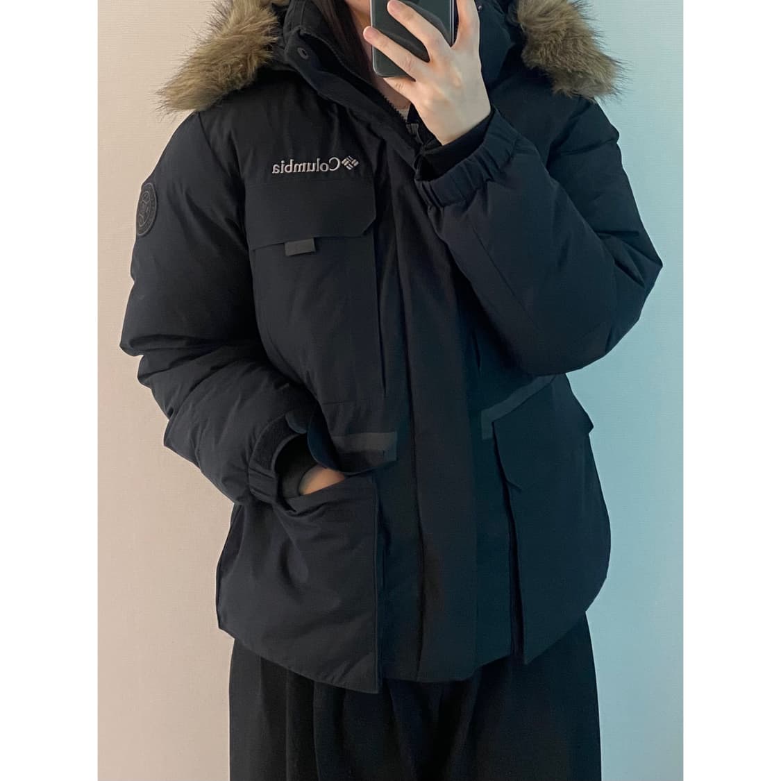 콜롬비아 거위솜털 패딩점퍼 상품이미지3