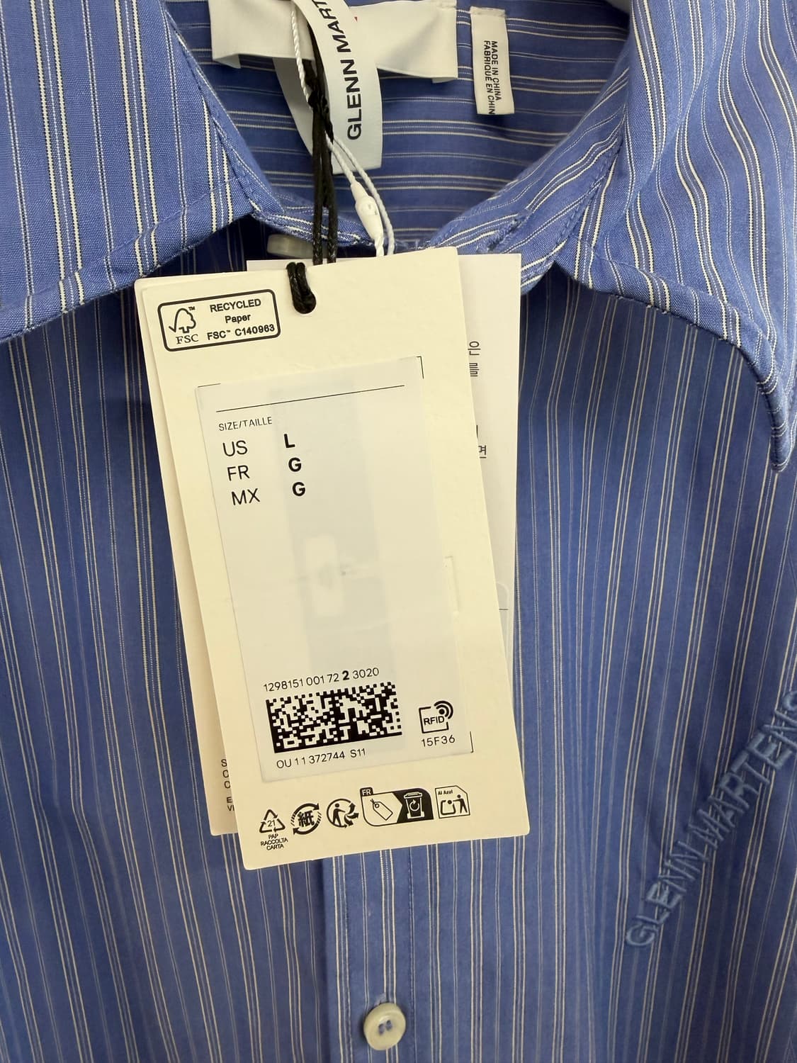 글랜마틴스 H&M 와이어 셔츠 상품이미지6