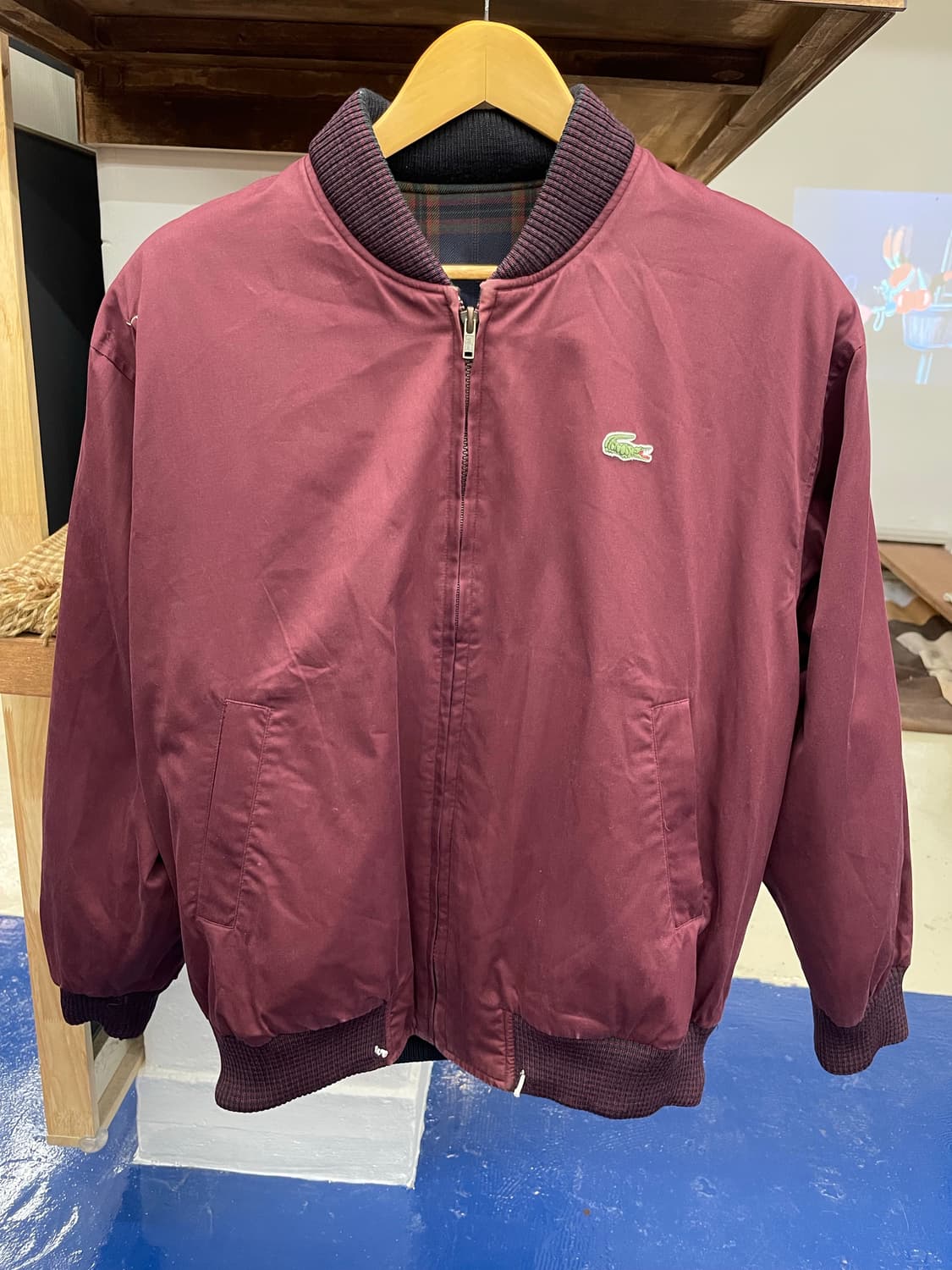 1990s Lacoste 라코스테 리버시블 체크 자켓 상품이미지6