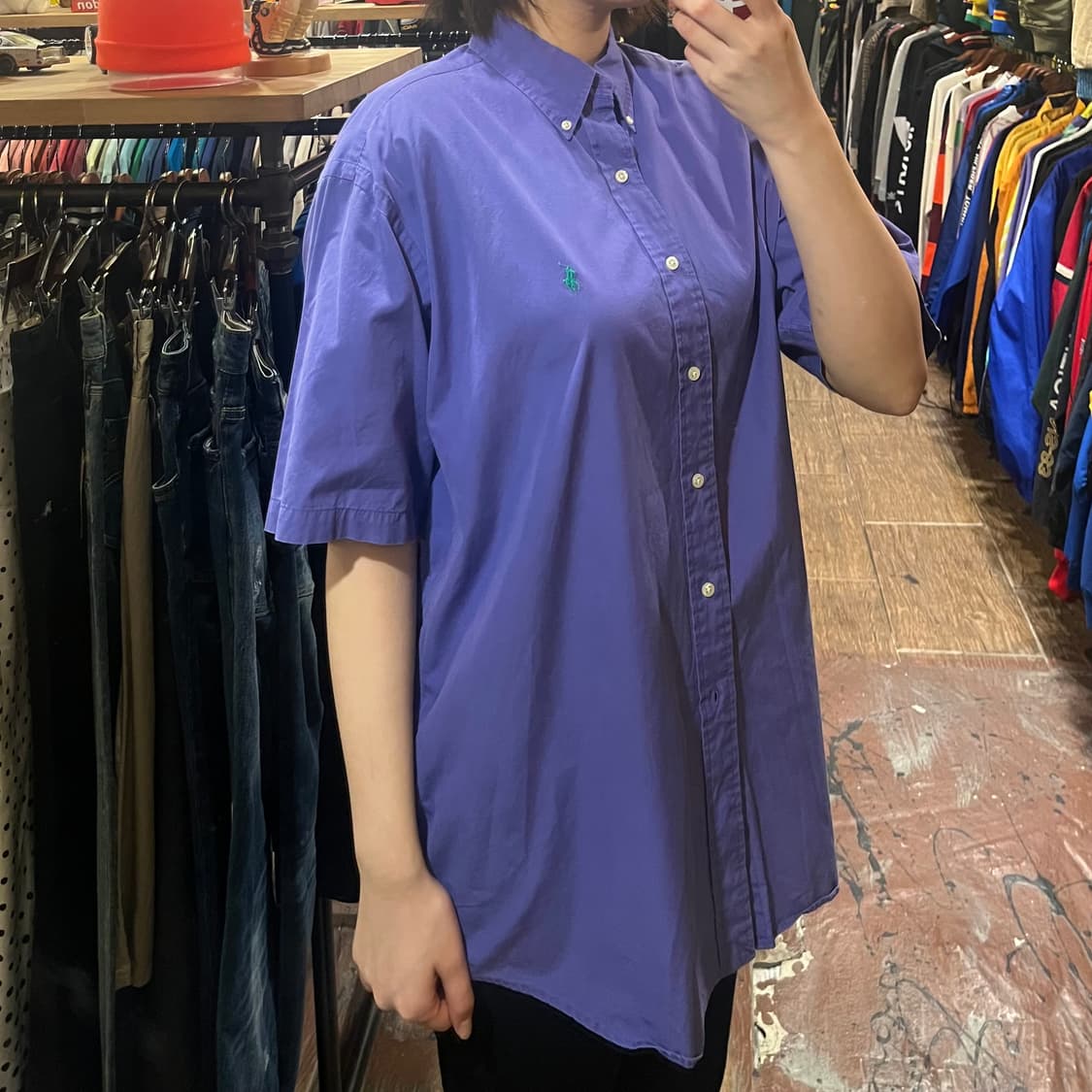 [HI] 폴로 반팔셔츠 퍼플 상품이미지3