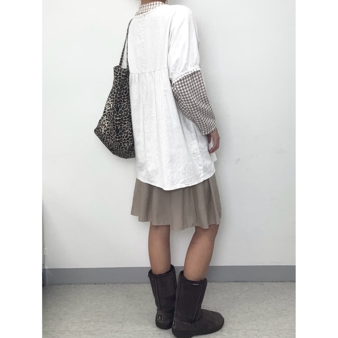 빈티지 브라운 스커트 상품이미지7