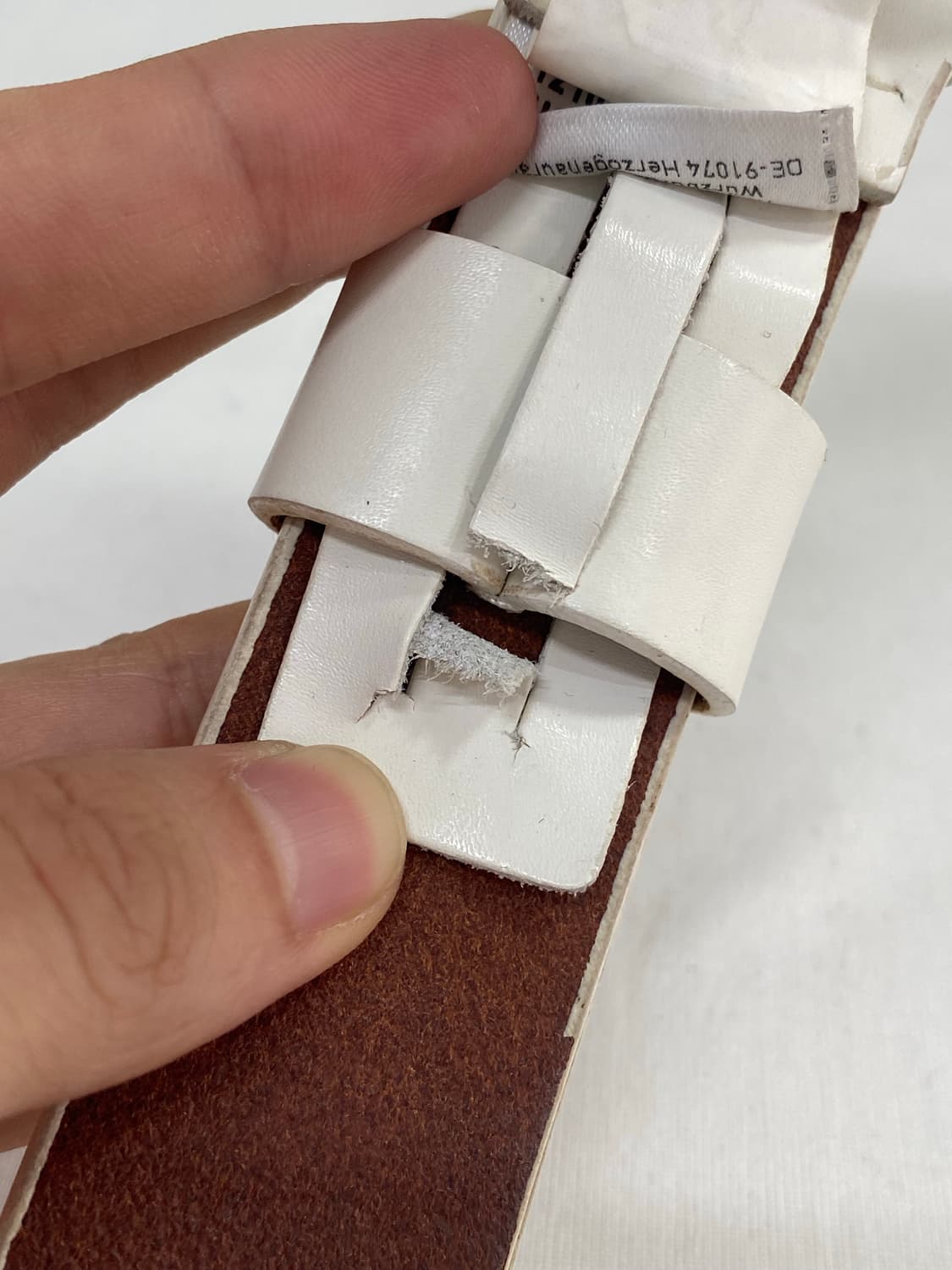 Puma 푸마 퓨마 화이트 가죽 레더 크리스탈 벨트 상품이미지7