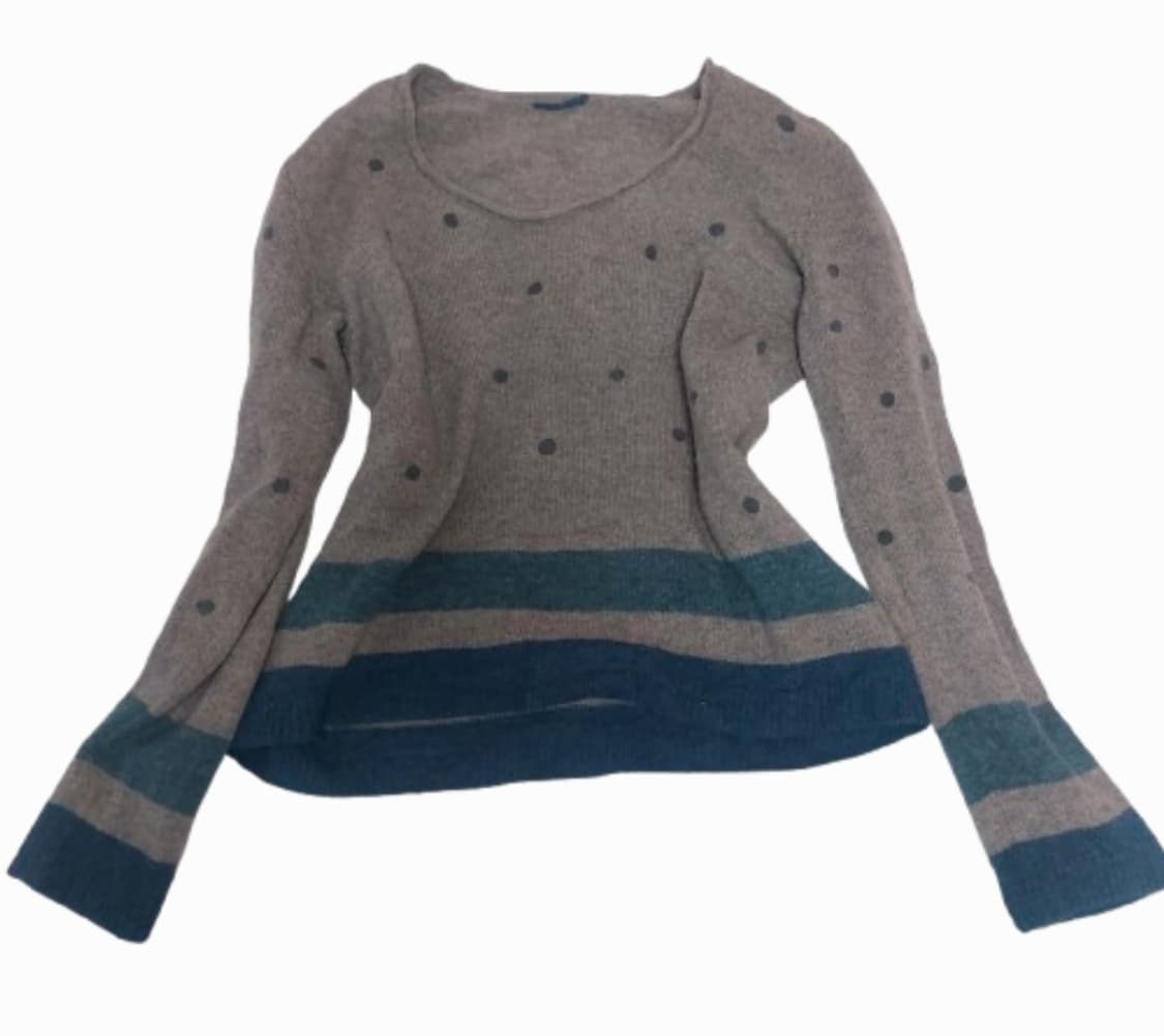 모리걸 너드 땡땡이 니트 롱슬리브 상품이미지1