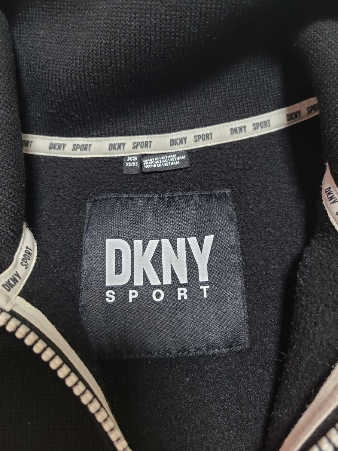 DKNY 우먼 하프 집업 스트링 맨투맨 S 상품이미지5