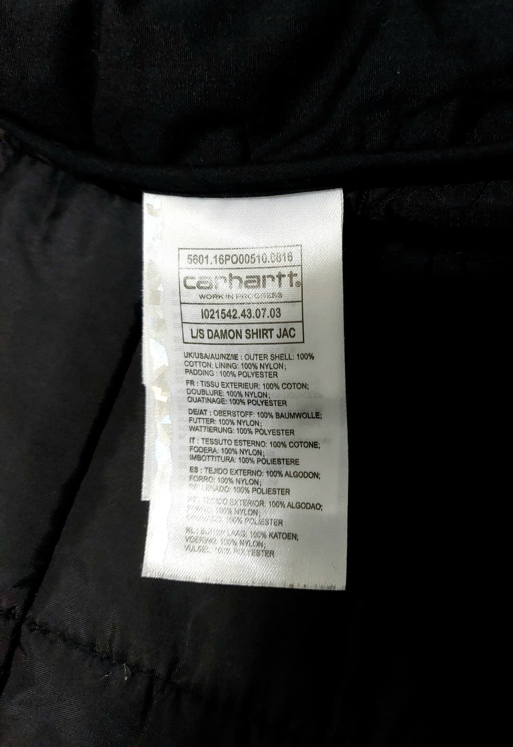 칼하트 퀼팅 셔츠 95 상품이미지7