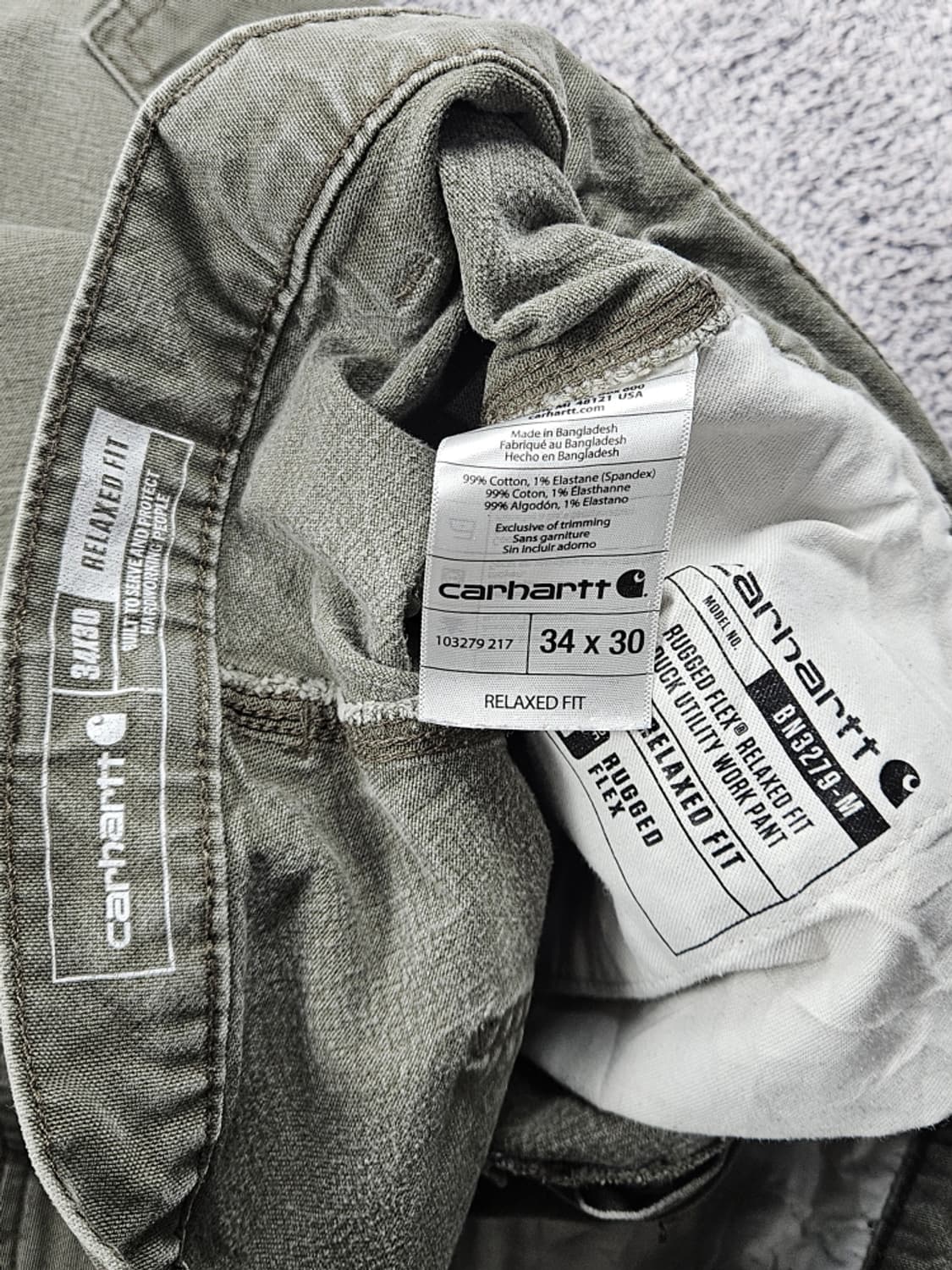 칼하트 덕 캔버스 카펜터 워크 팬츠 ( 34X30 ) / 10404 상품이미지7