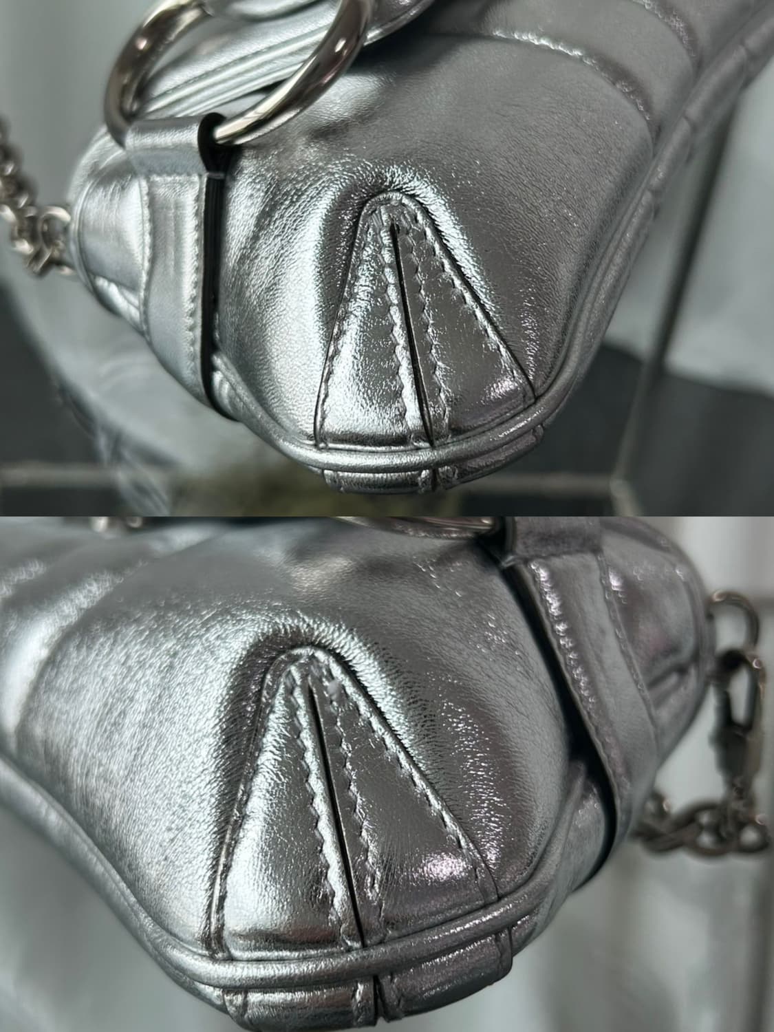 구찌 홀스빗 체인 메탈릭 실버 체인 숄더백 상품이미지10