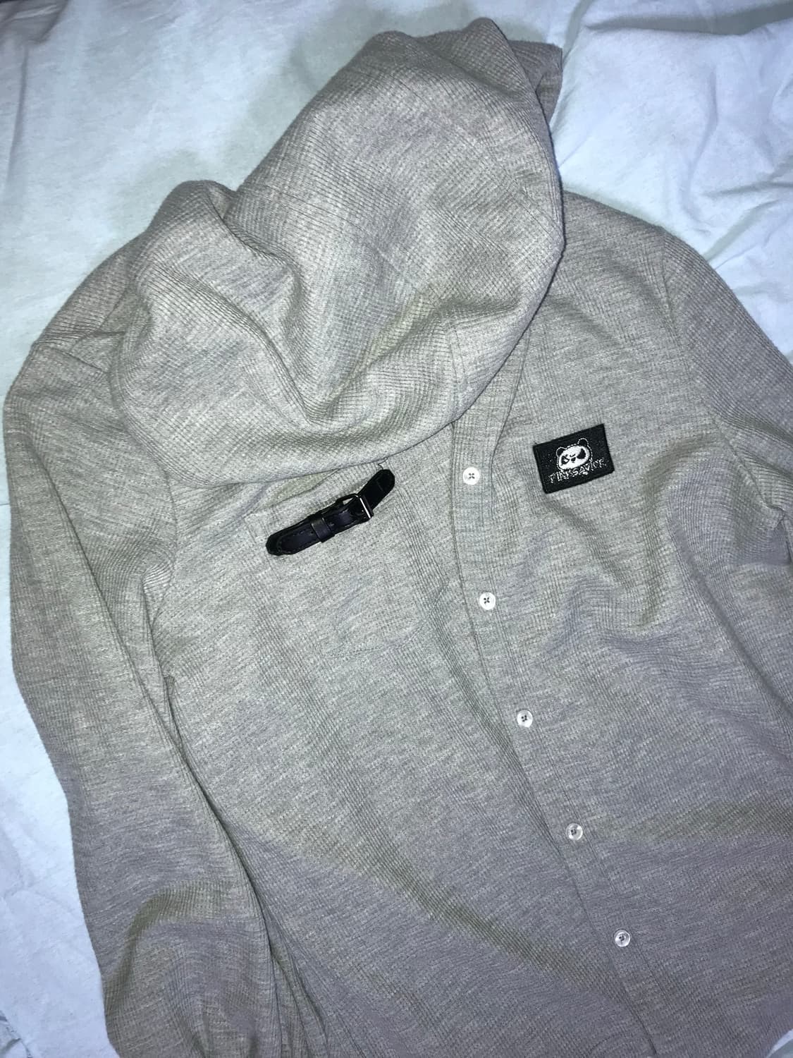 판다 중브 귀여운 니트 후드 가디건 빈티지 상품이미지3