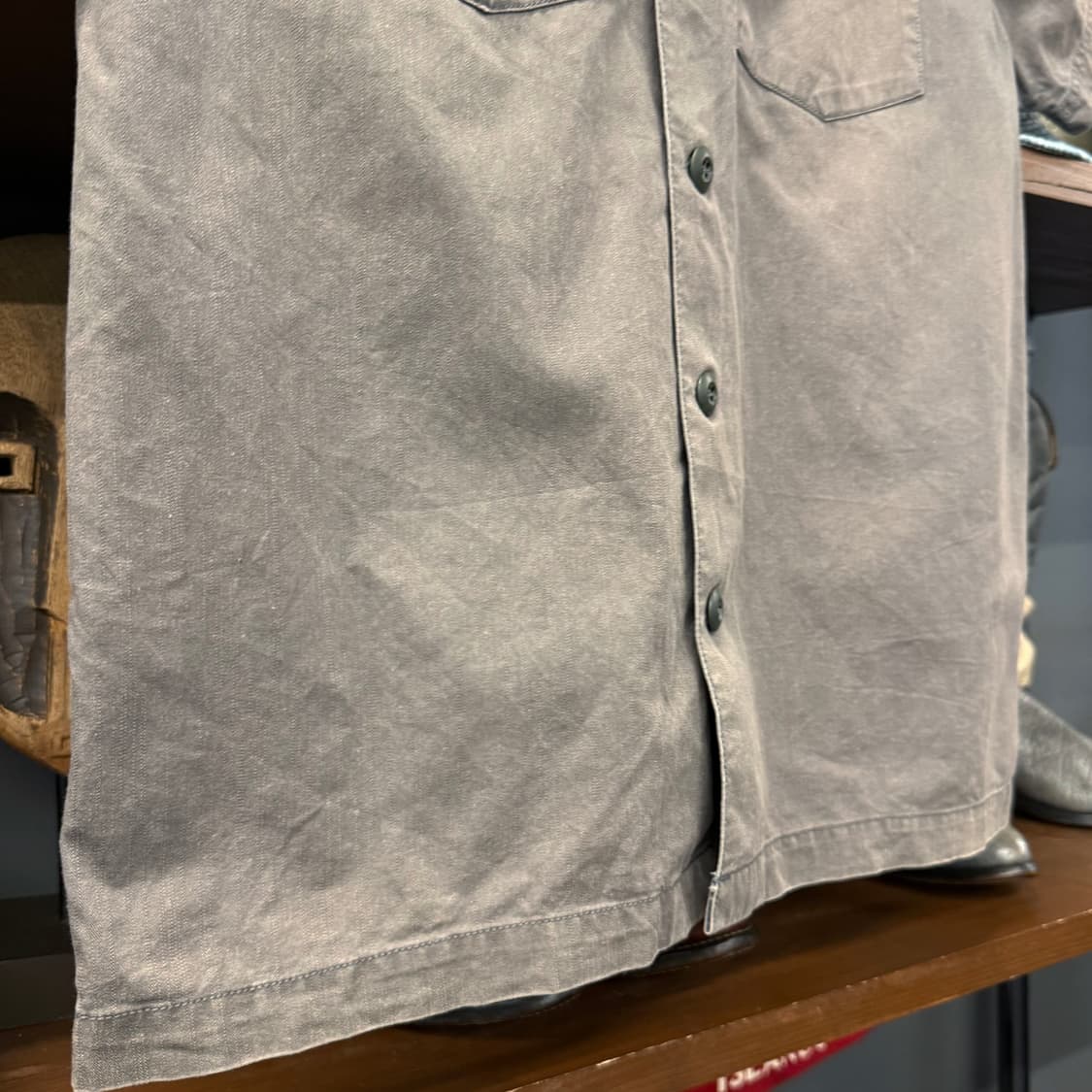 벤 데이비스 코튼트윌 BEN'S 패치 워크셔츠 플랩포켓 N849   상품이미지4