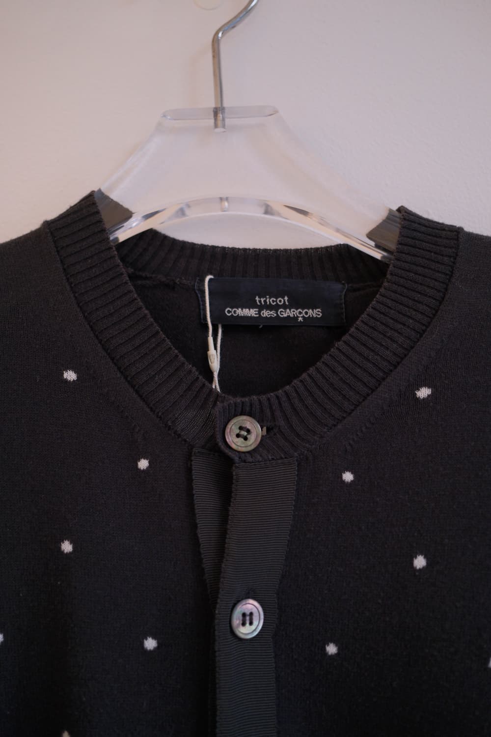 Reversed seam dot cardigan 상품이미지7