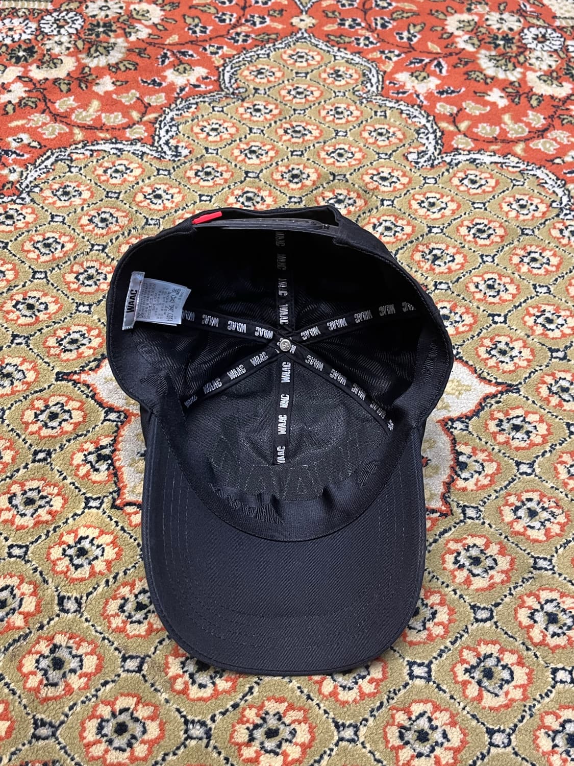 [OS] 왁 WAAC 자수 로고 볼캡 블랙 상품이미지3