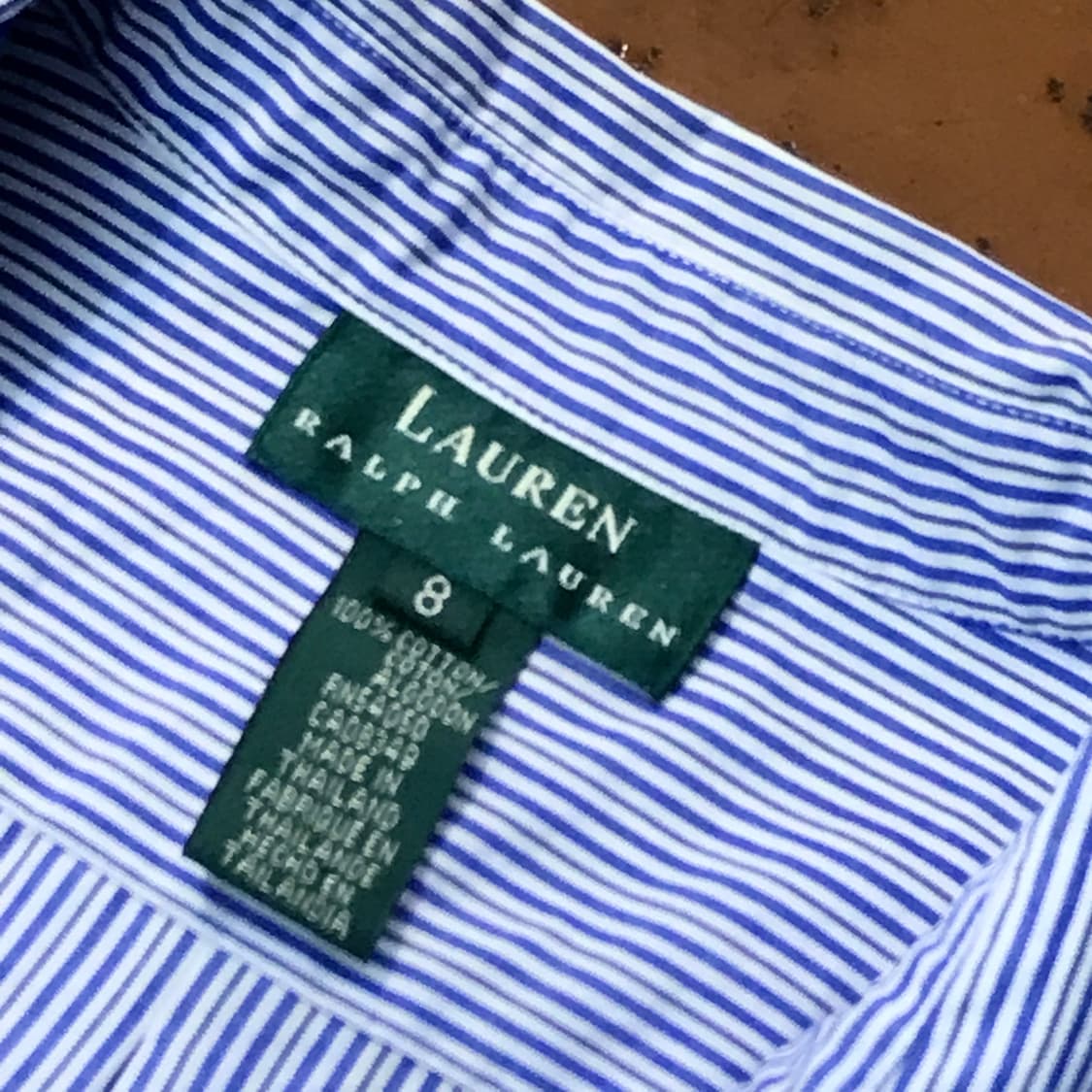 랄프로렌 원포켓 블루 멀티 스트라이프 셔츠 남성 105 사이즈 상품이미지5