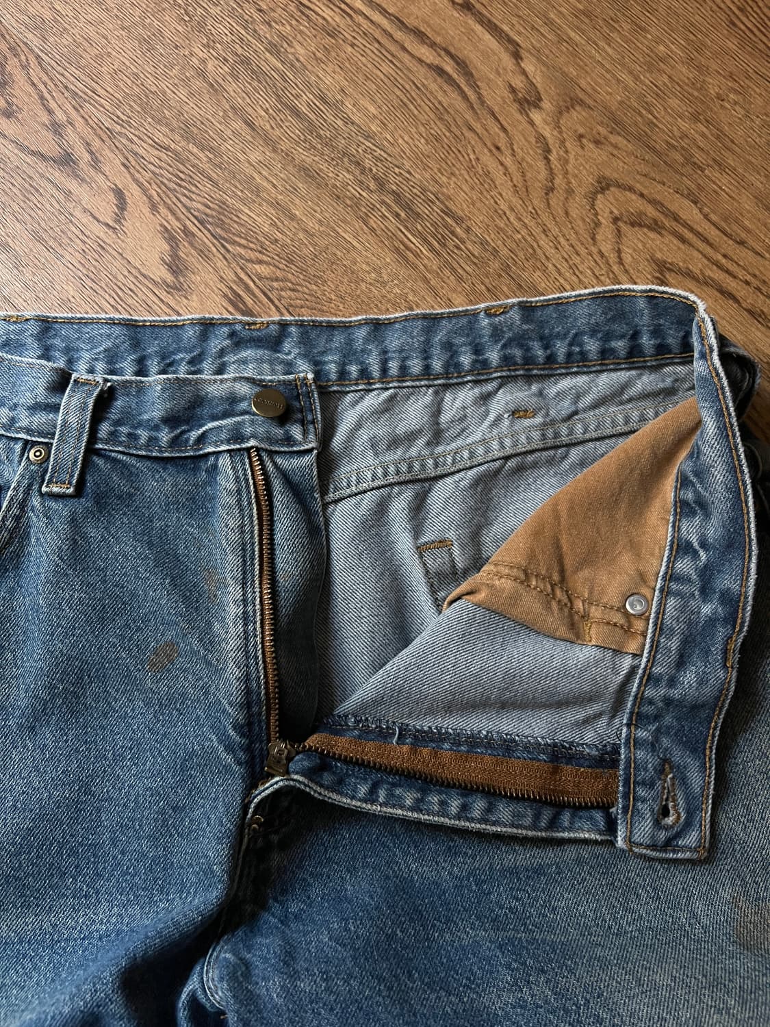 [38]칼하트 USA 빈티지 워싱 워크 데님 팬츠 상품이미지3