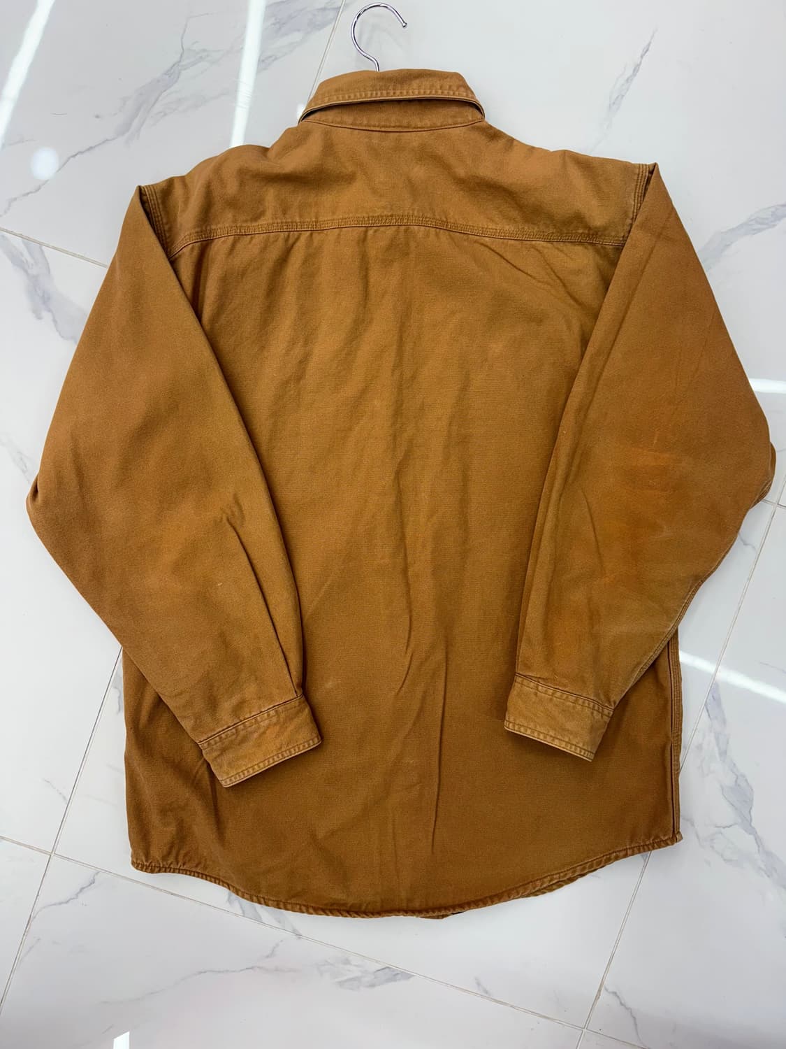 •Carhartt 빈티지 브라운 워크 셔츠 자켓 (헤비 코튼 캔버스) 상품이미지2