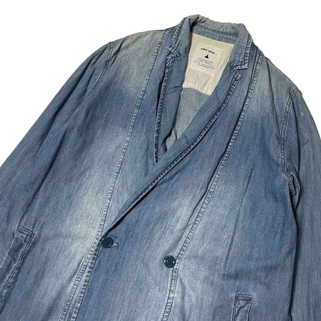 Niko and 니코앤드 데님 로브 코트 상품이미지3