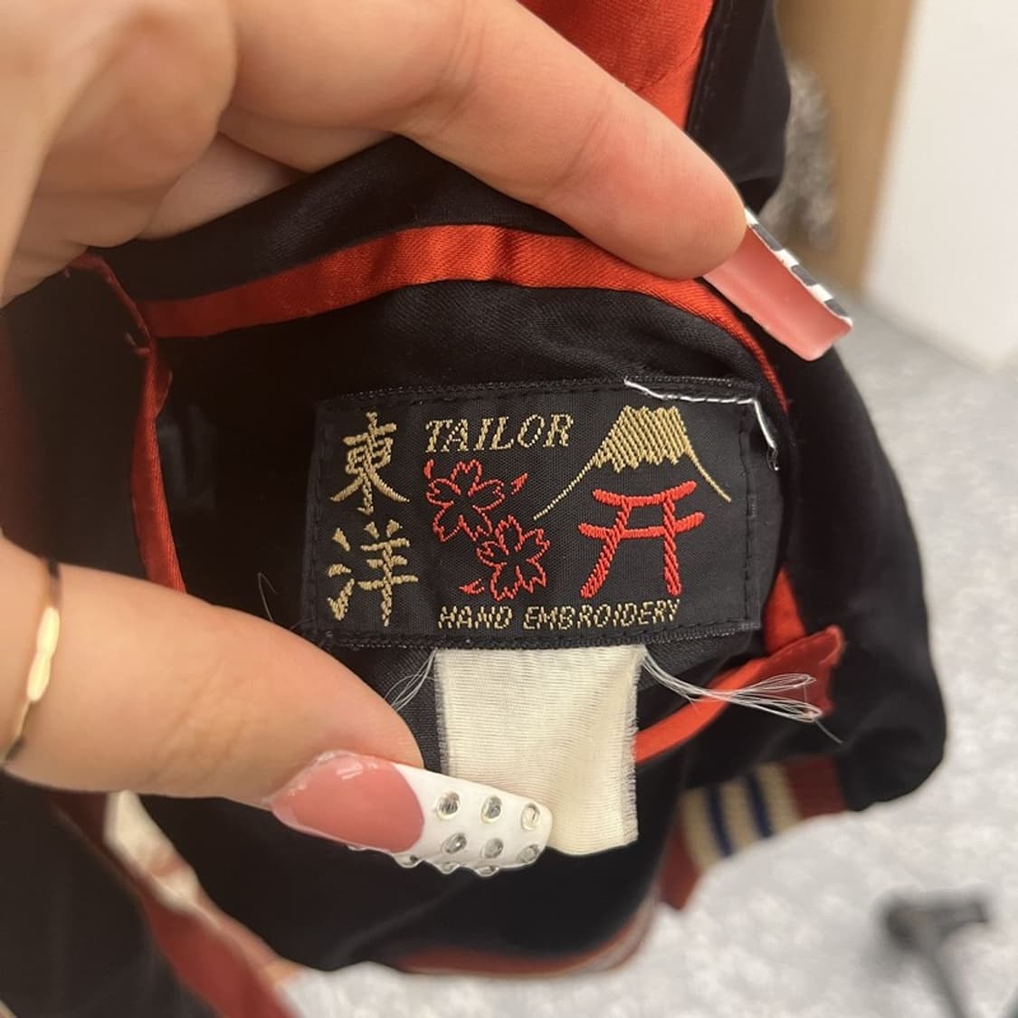 테일러 토요 희귀 리버시블 스카쟌 펑크 바시티 자켓 105 C10412 상품이미지7