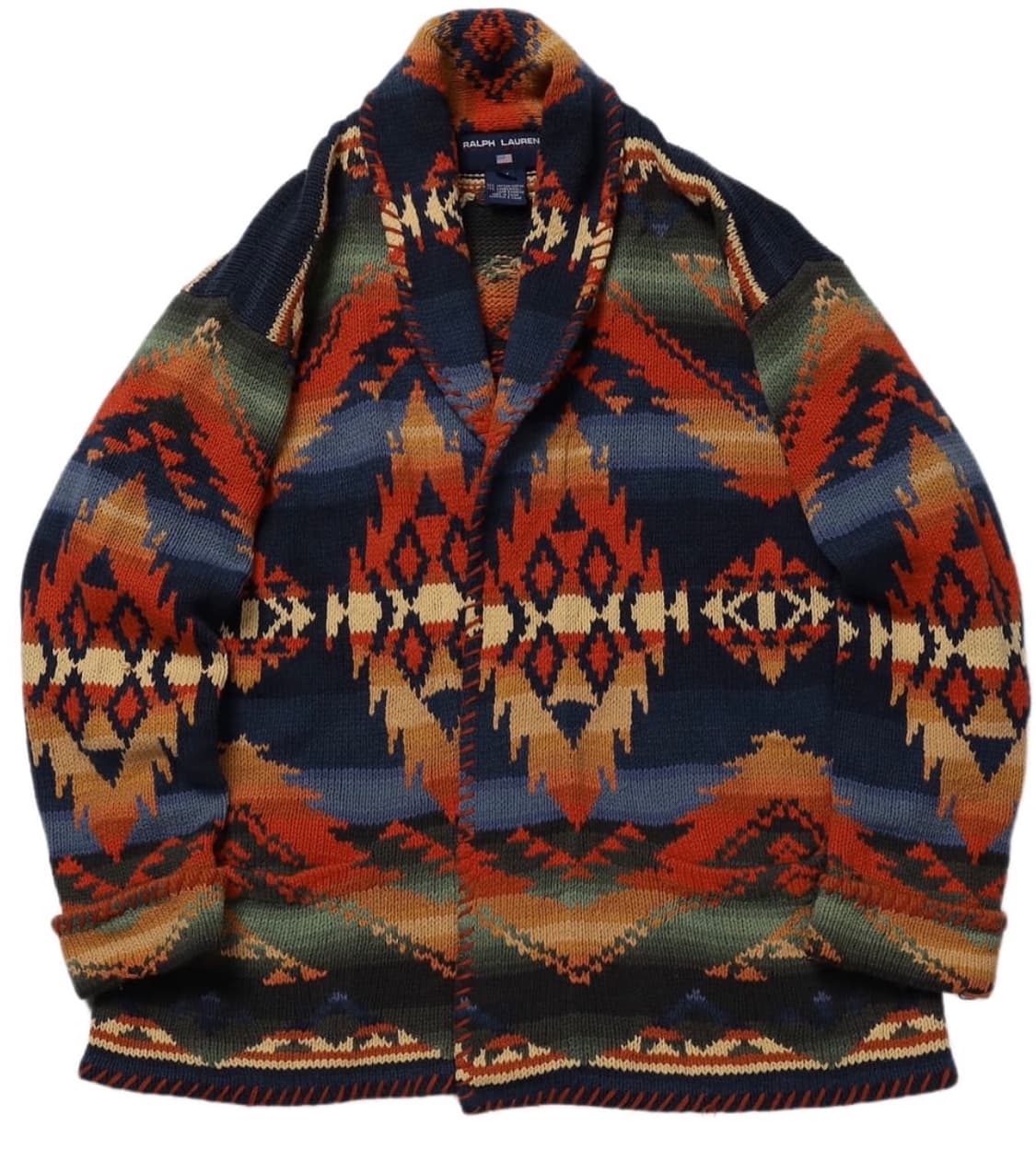 폴로 랄프로렌 아즈텍 패턴 숄카라 니트 가디건 상품이미지5