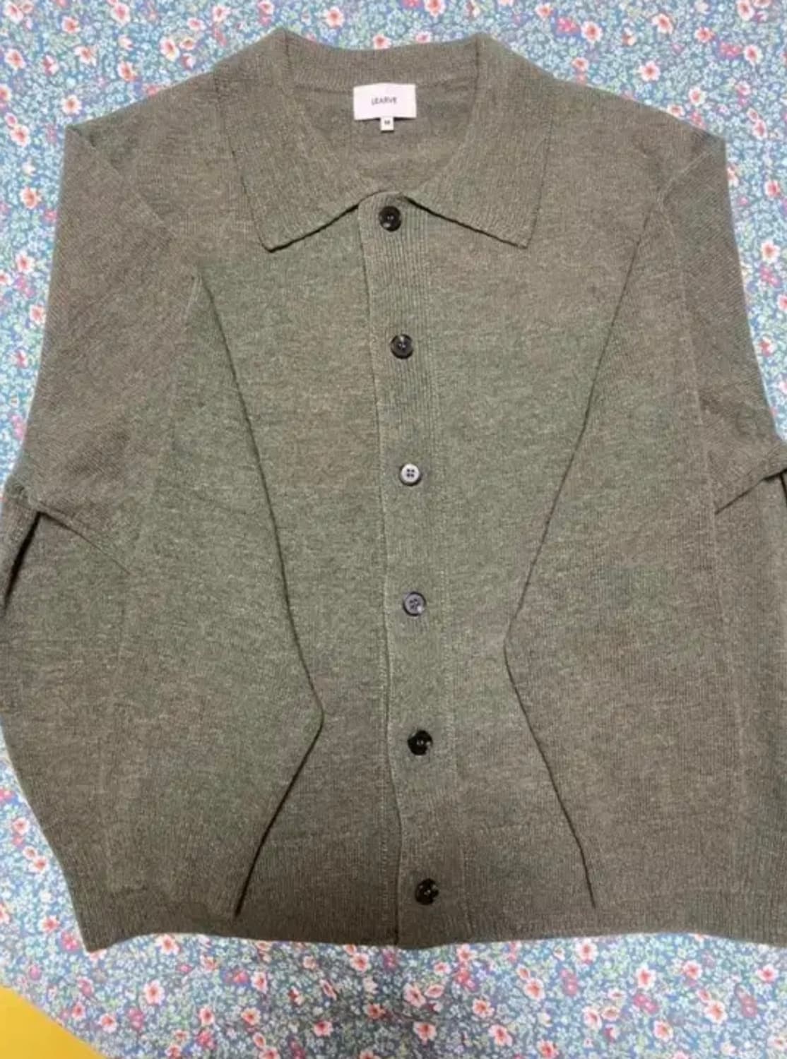 [M] 르아브 러브드 댓 니트 카라 가디건 상품이미지1