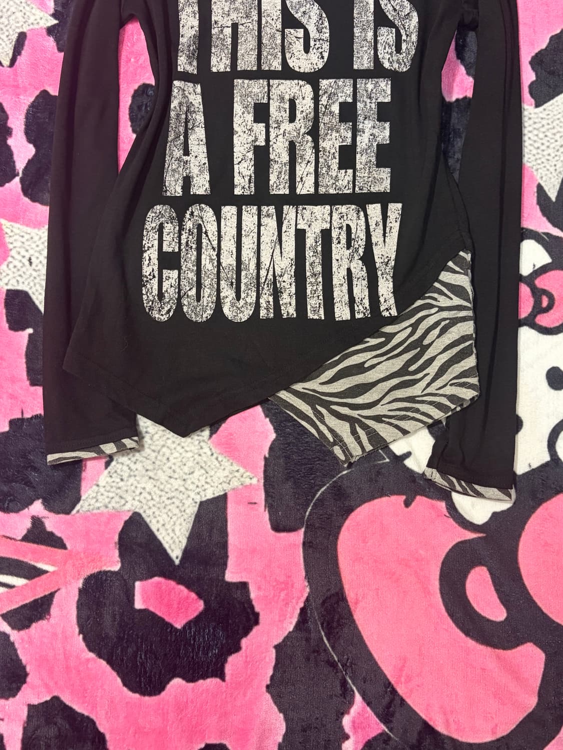 00's zebra diagonal detail off-shoulder  상품이미지9