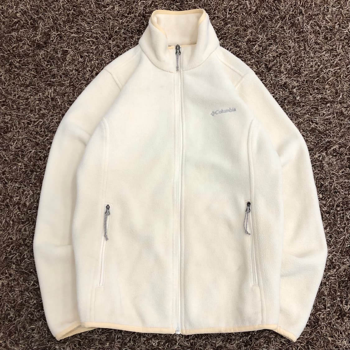 컬럼비아 아이보리 플리스 집업 후리스 자켓 상품이미지1