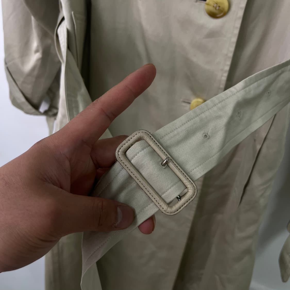 100 버버리 빈티지 벨티드 트렌치 코트 상품이미지5