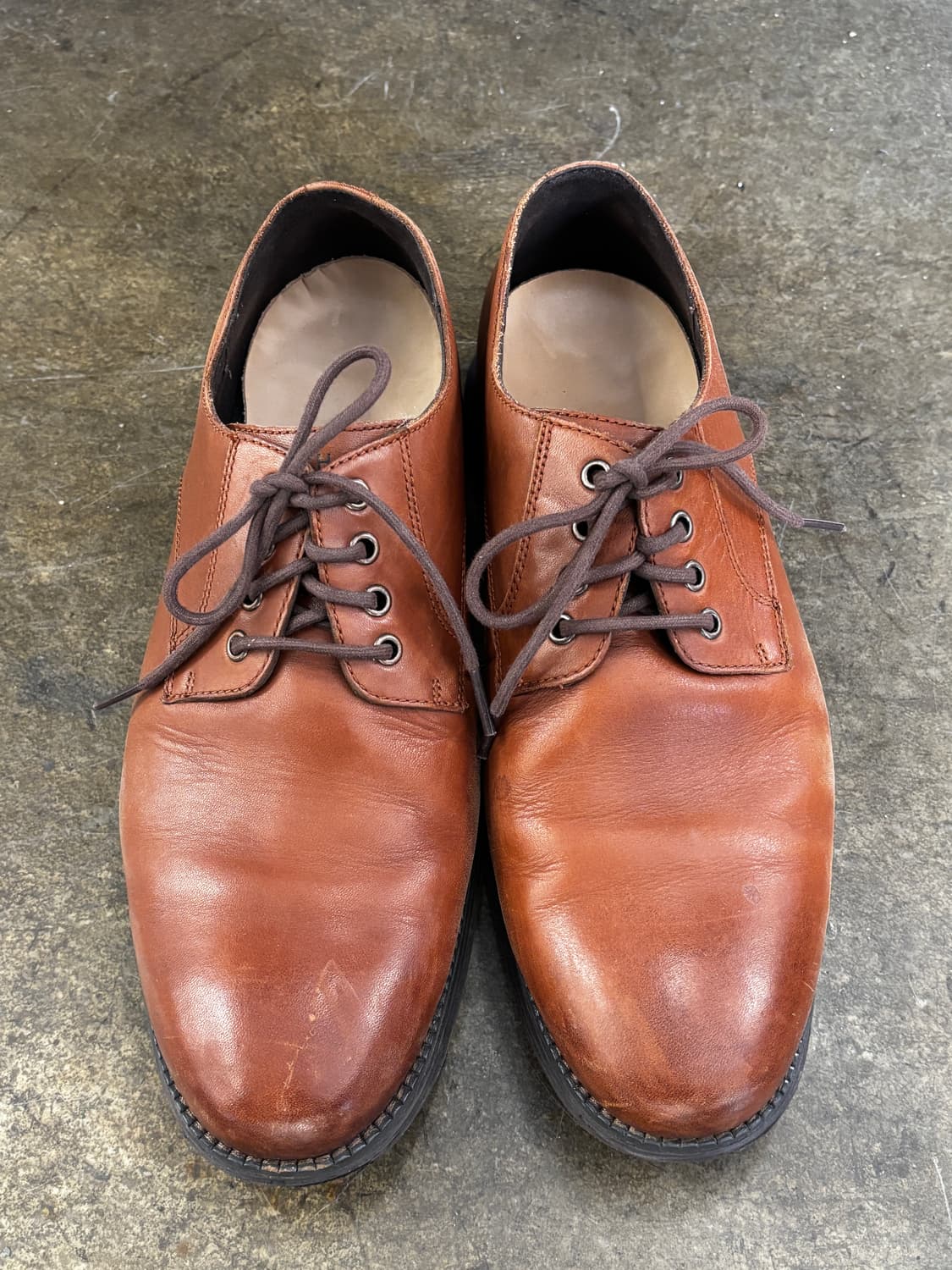 콜한 남성 브라운 가죽 구두 275mm 상품이미지2