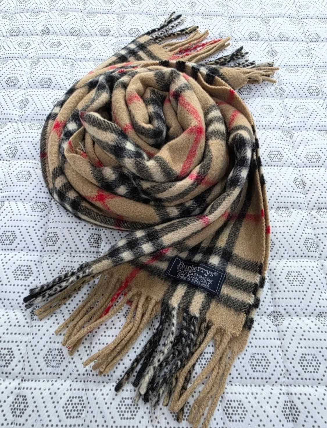 버버리 클래식 체크 캐시미어 머플러 상품이미지4