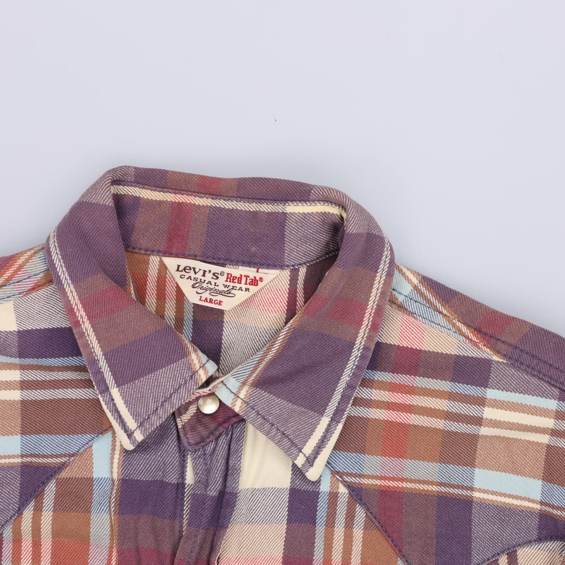 L 리바이스 체크 긴팔셔츠 0427H1 상품이미지3