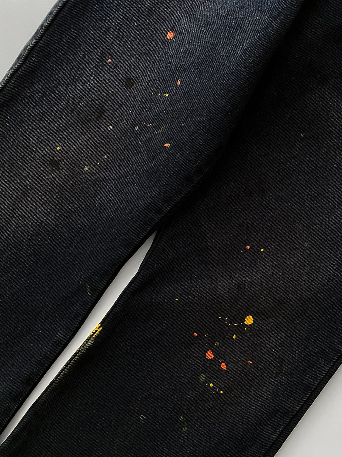 리바이스 517 다잉 페인팅 블랙 데님 팬츠 상품이미지5