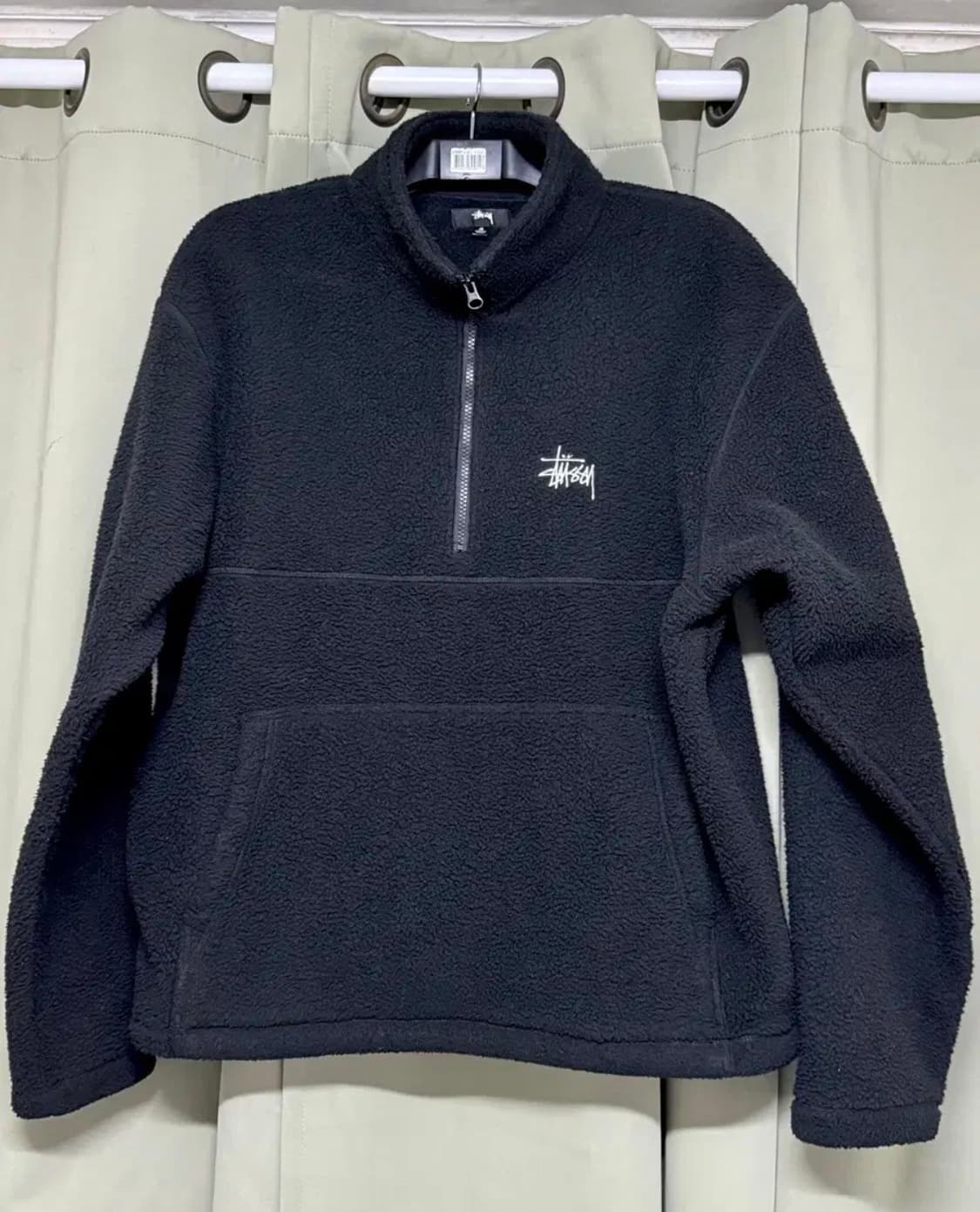 스투시 플리스 하프 넥 집업 상품이미지1