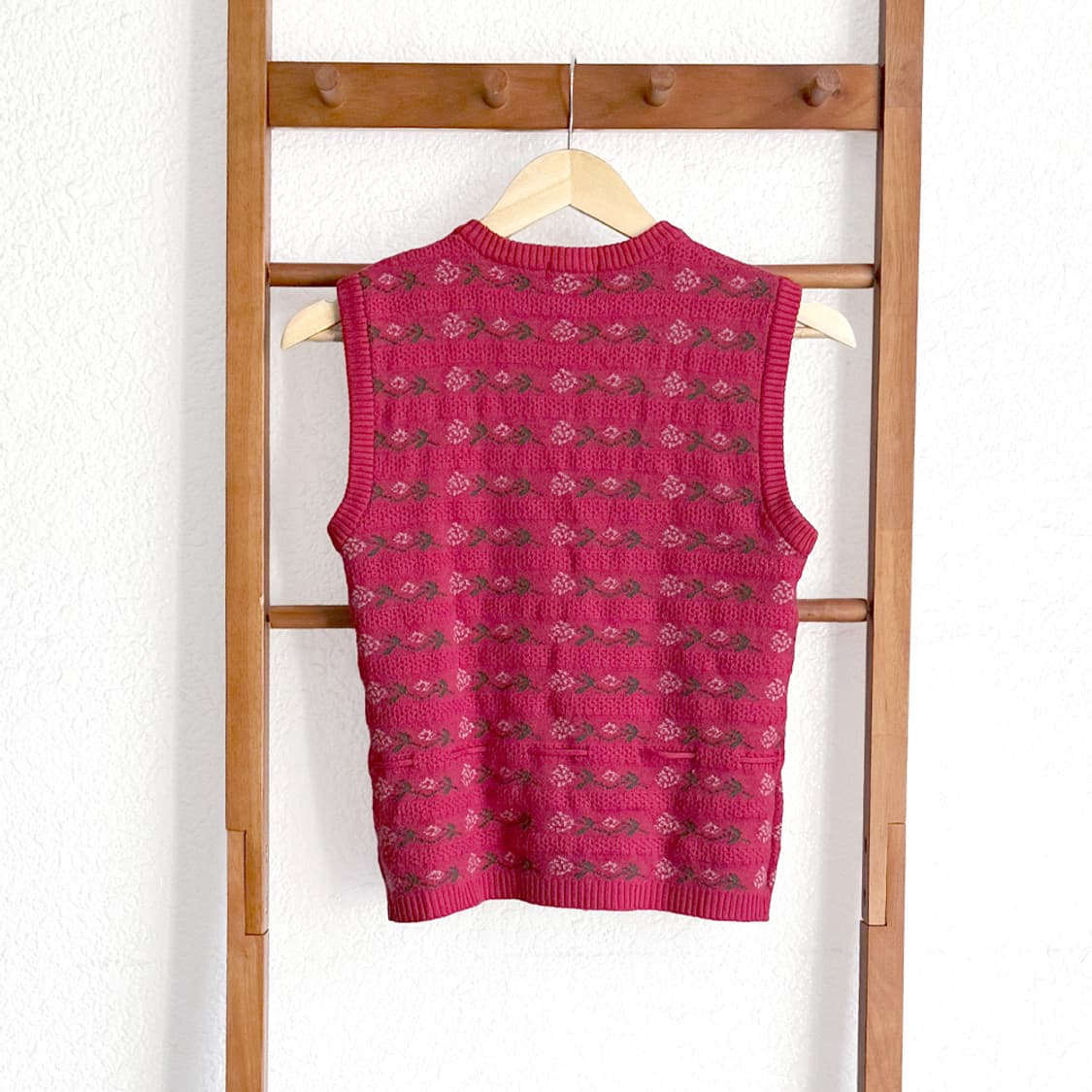 러스티베리 패턴 니트 베스트 상품이미지6