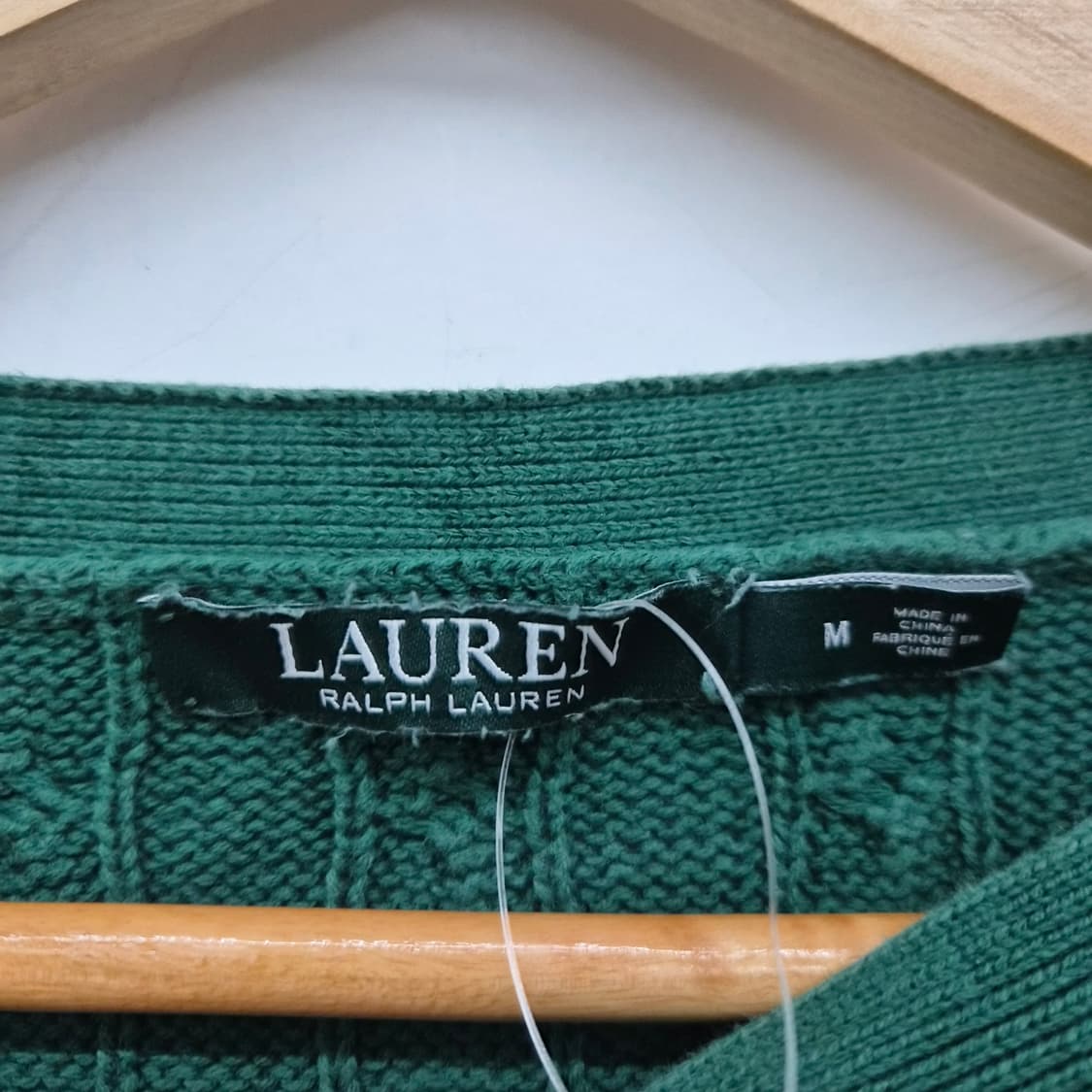 폴로 랄프로렌 버튼 디테일 케이블 니트 여성 M 상품이미지3