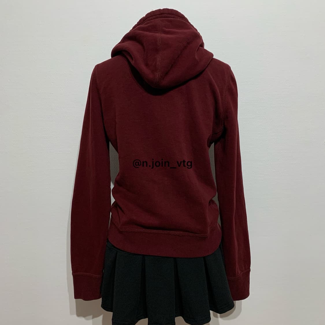 아베크롬비 버건디 후드집업 상품이미지3