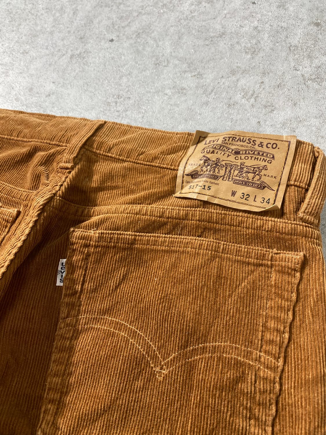 [30-31] 90s 리바이스 517-15 브라운 코듀로이 부츠컷 팬츠 상품이미지3