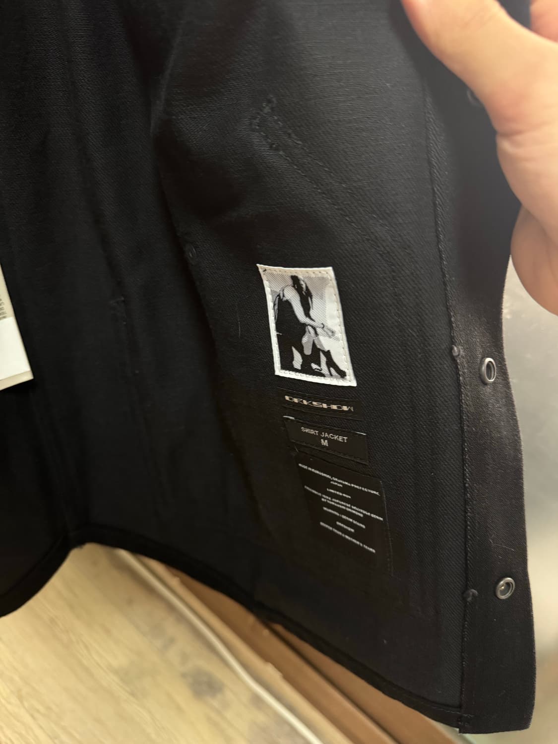 릭오웬스 다크쉐도우 셔츠 자켓 m 상품이미지5