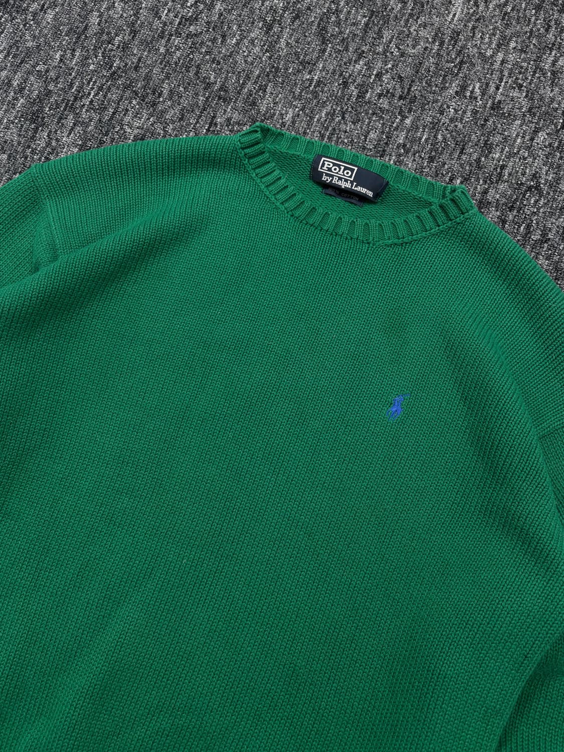 폴로 그린 코튼 니트 상품이미지5