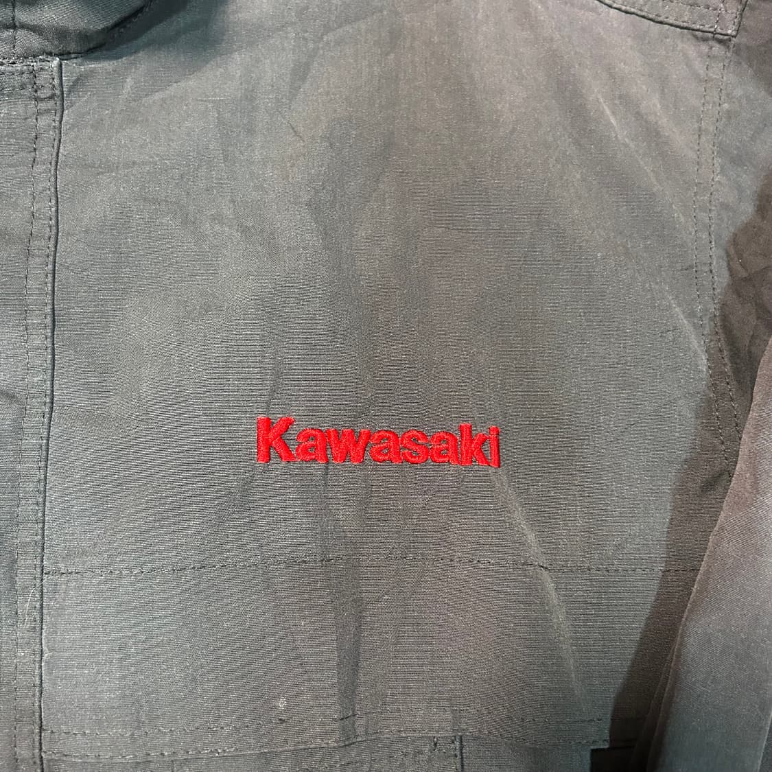 [XL] 가와사키 자수로고 바이커 자켓 상품이미지3