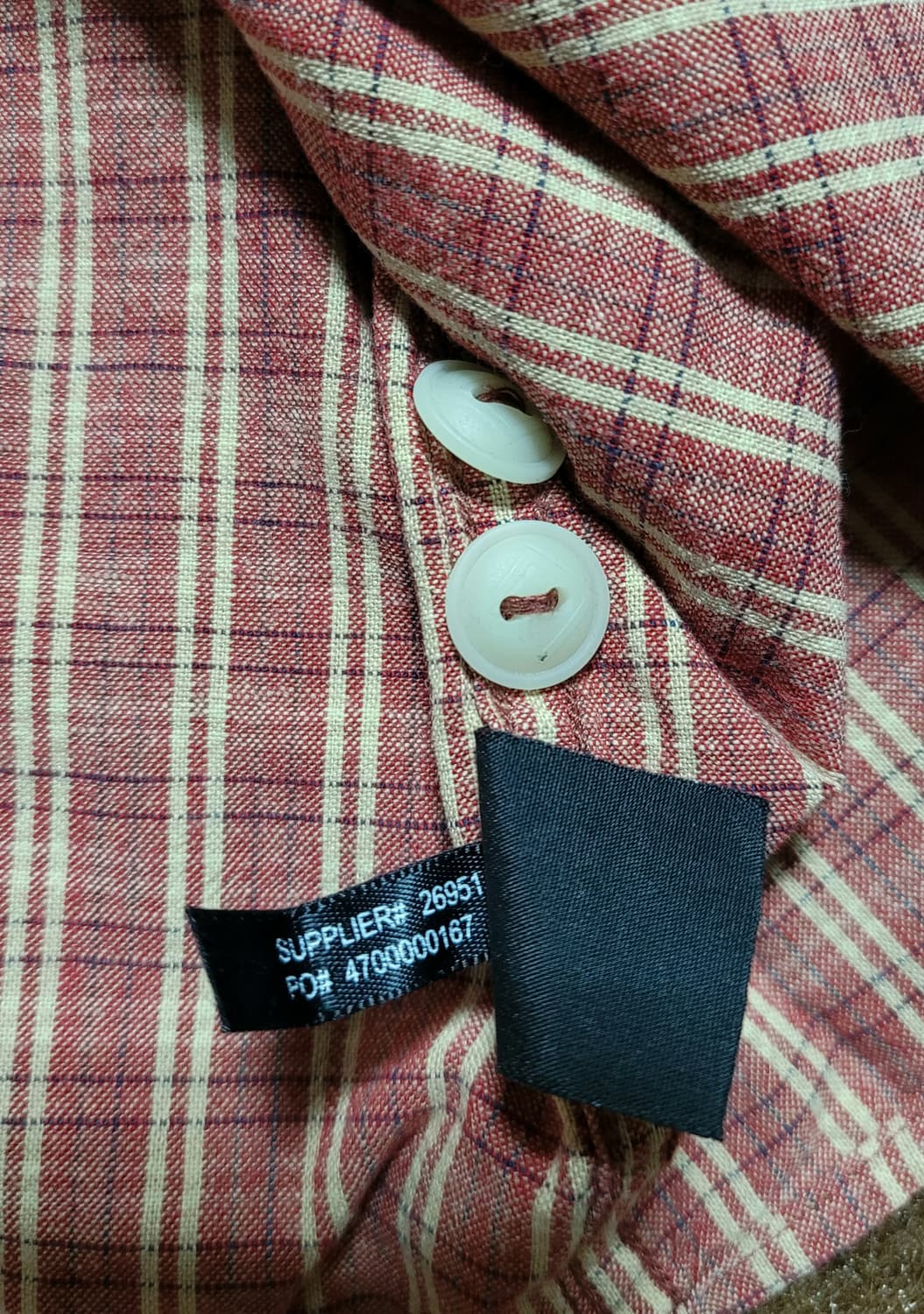 RRL 남성용 체크 남방(XL) 상품이미지7