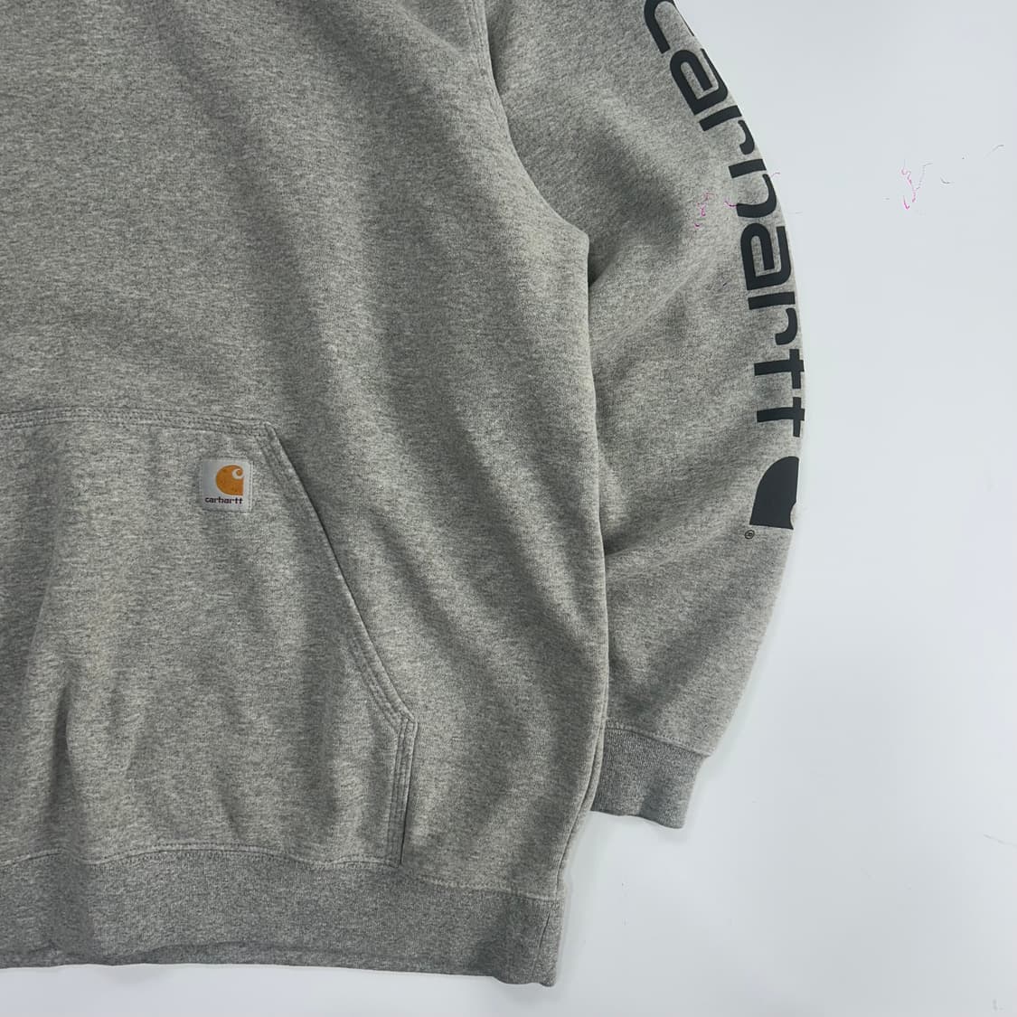 Carhartt 칼하트 사이드로고 그레이 후드티  상품이미지5