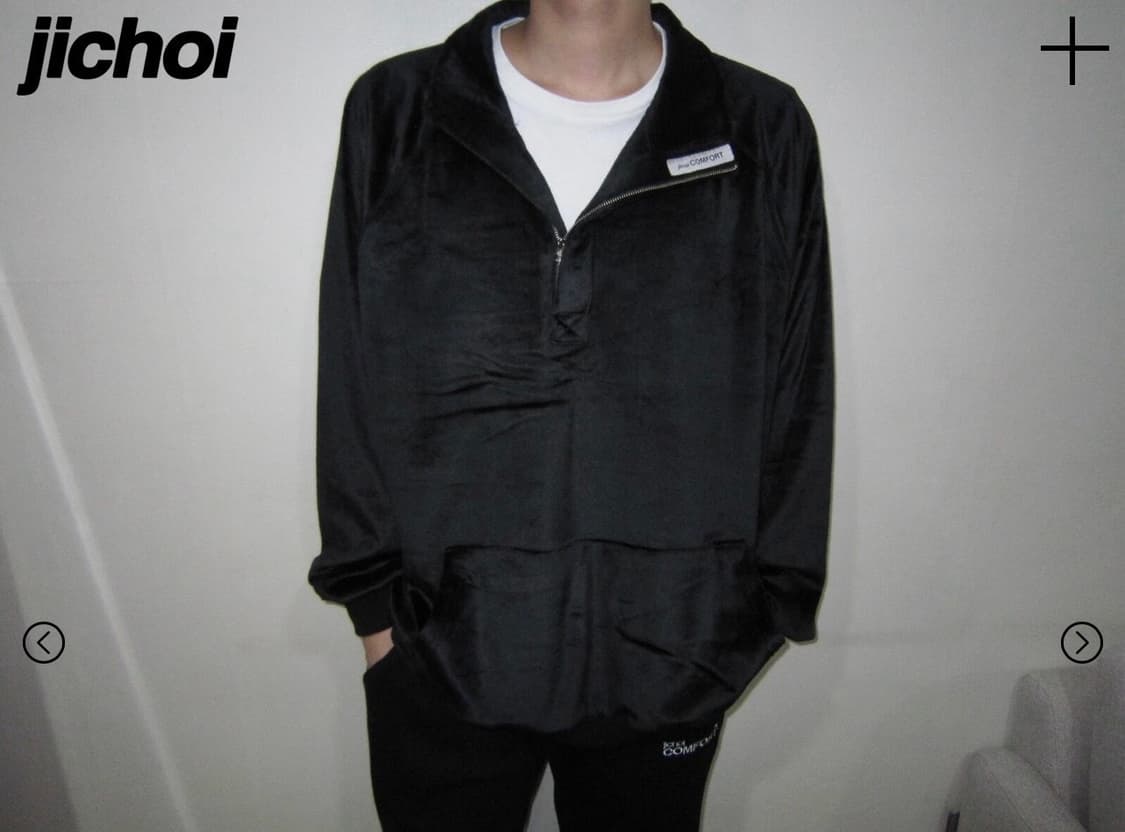 지초이 플리스 풀오버 블랙2 상품이미지2