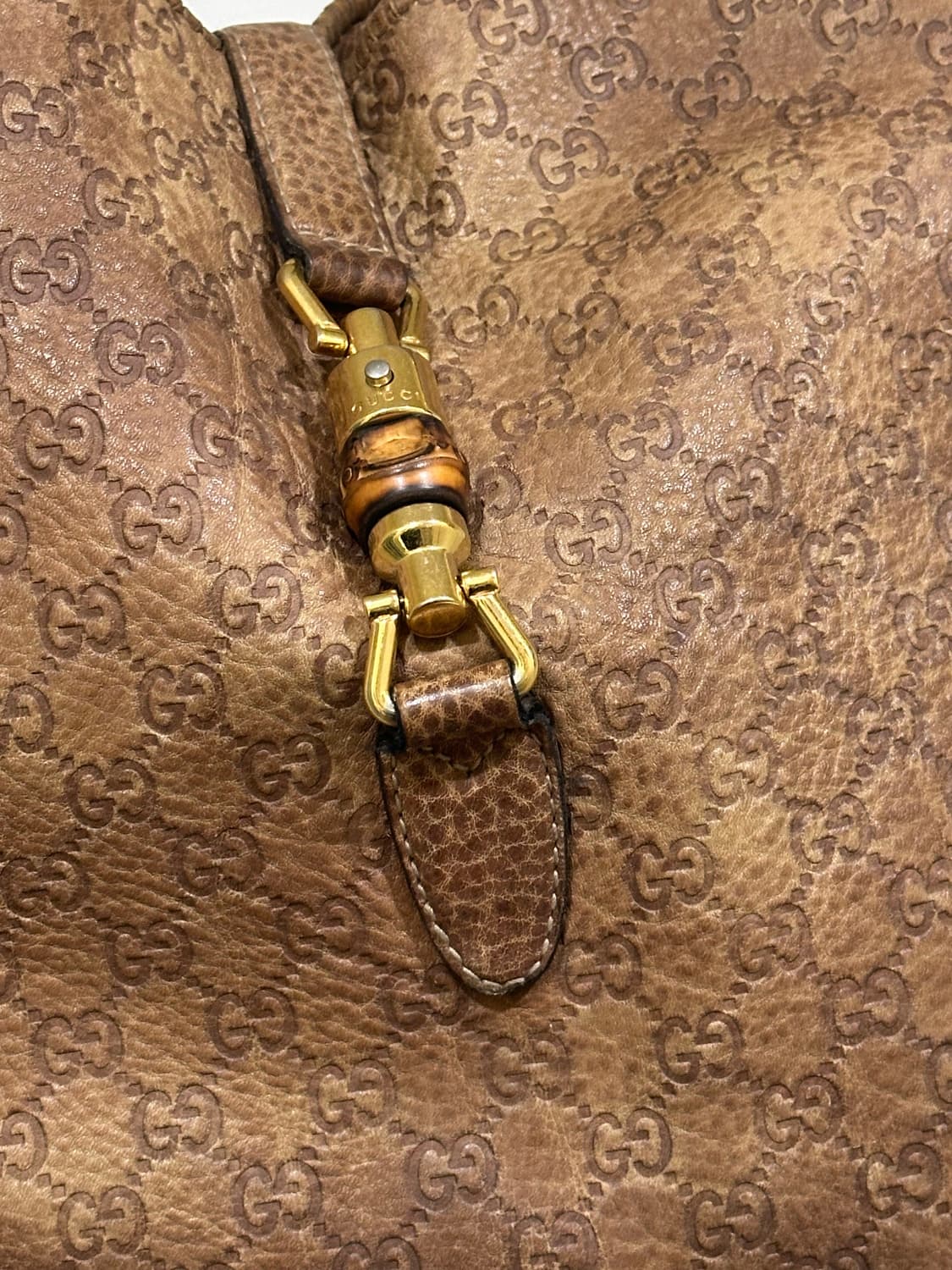 구찌 Gucci 시마 레더 뉴재키 숄더 겸 크로스백 상품이미지2