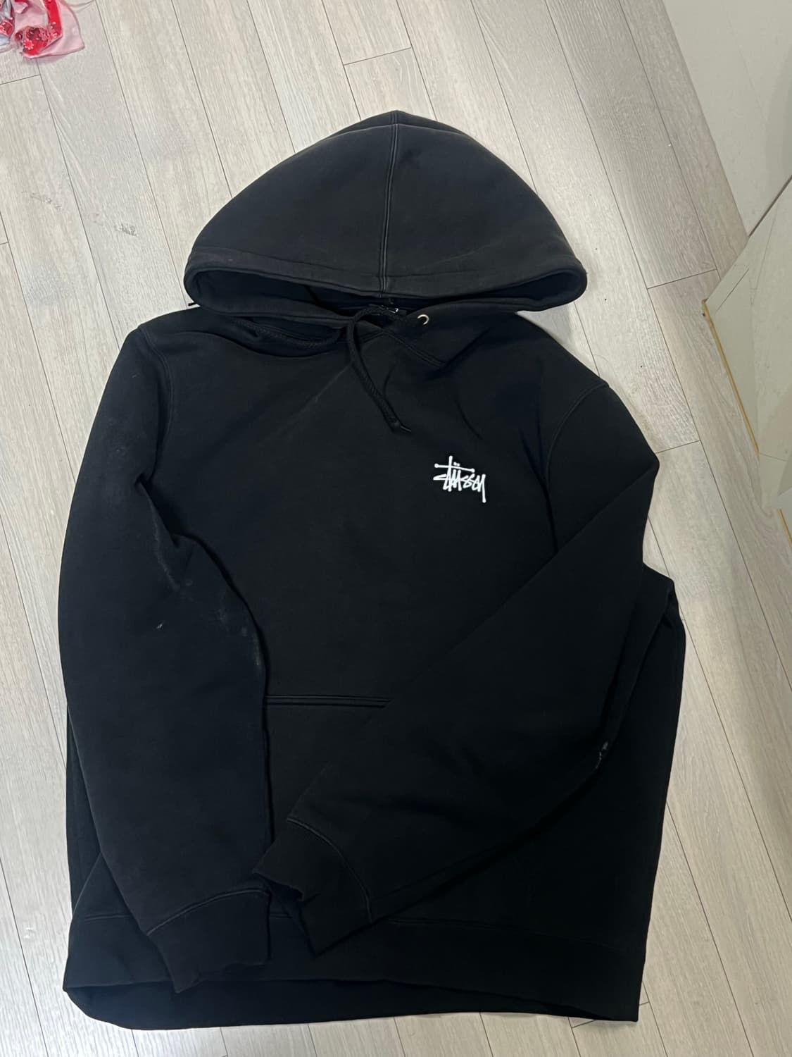 스투시 후드티 베이직 블랙 L 상품이미지2