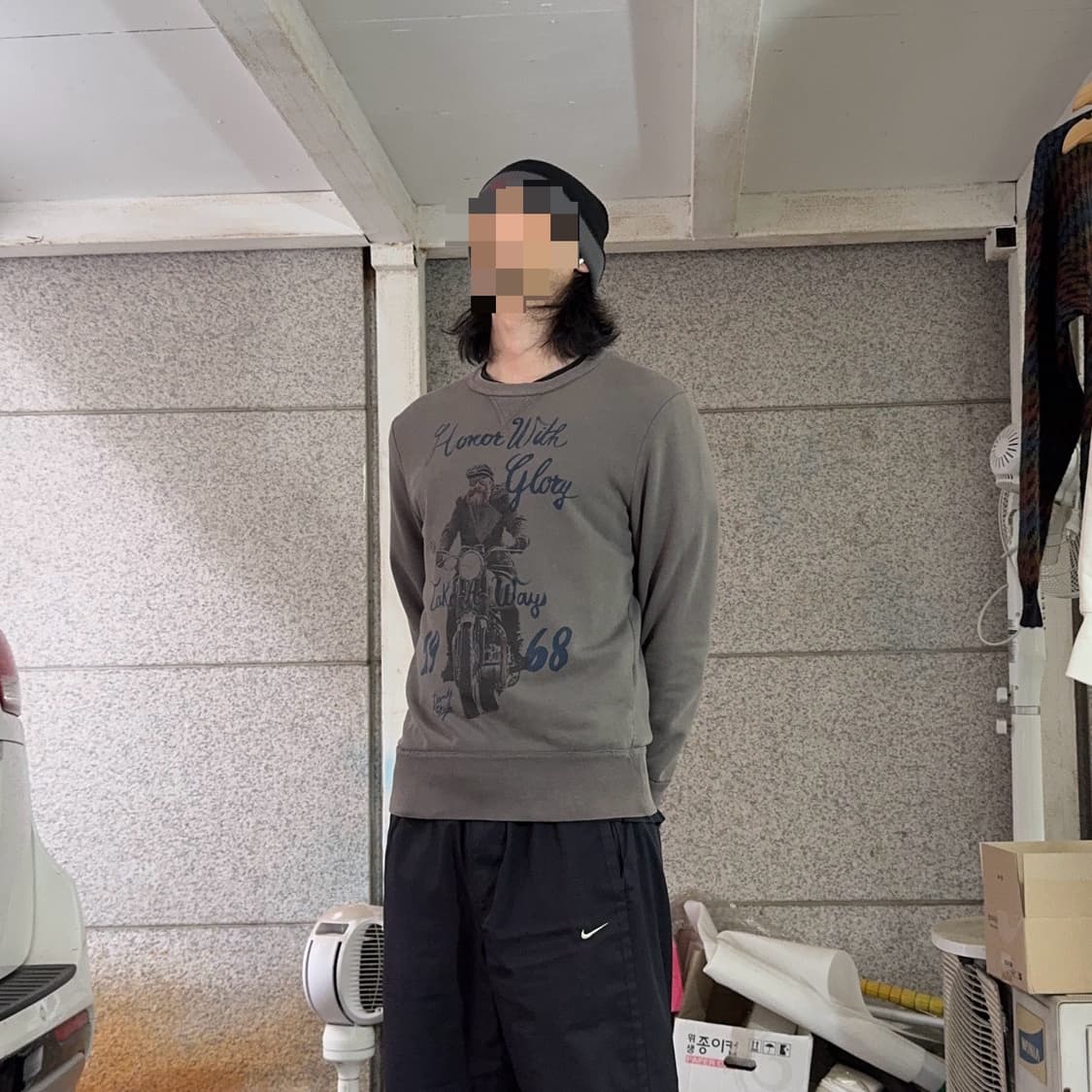 테이크어웨이 ITY 모터사이클 프린팅 맨투맨 상품이미지3