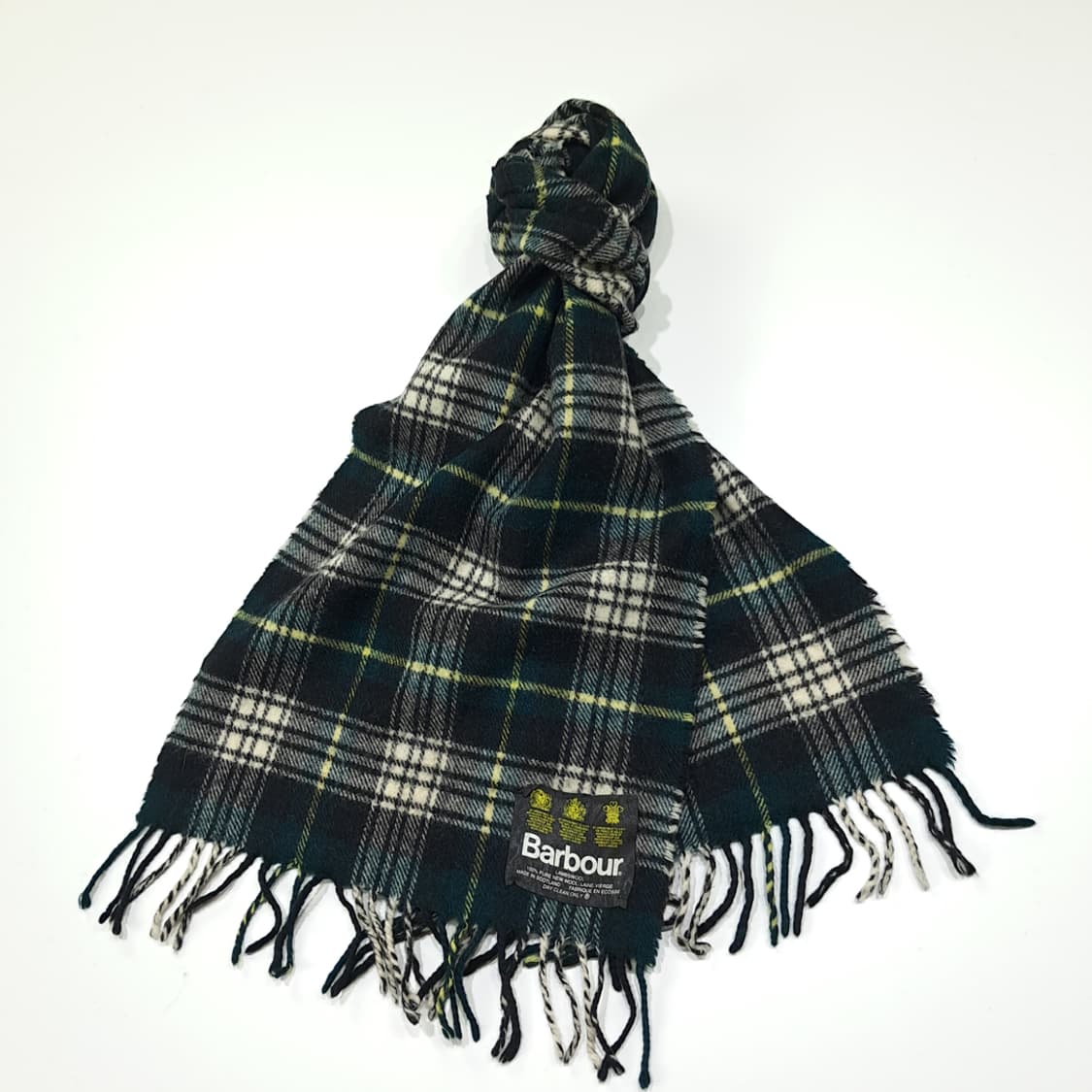 MX449 바버 스코틀랜드판 램스울 3로얄워런트 그린 머플러 목도리 상품이미지2