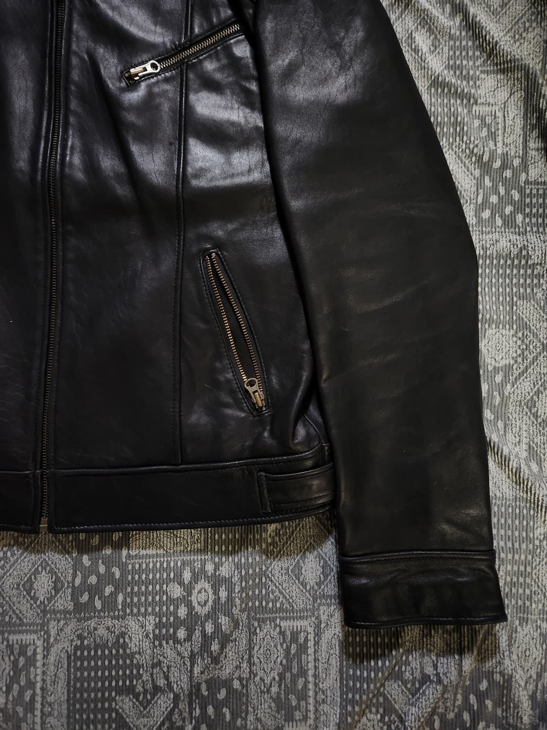 빈티지 램스킨 레더자켓 /쿠어/알렌느/해칭룸/인사일런스/느와르라르메스 상품이미지4