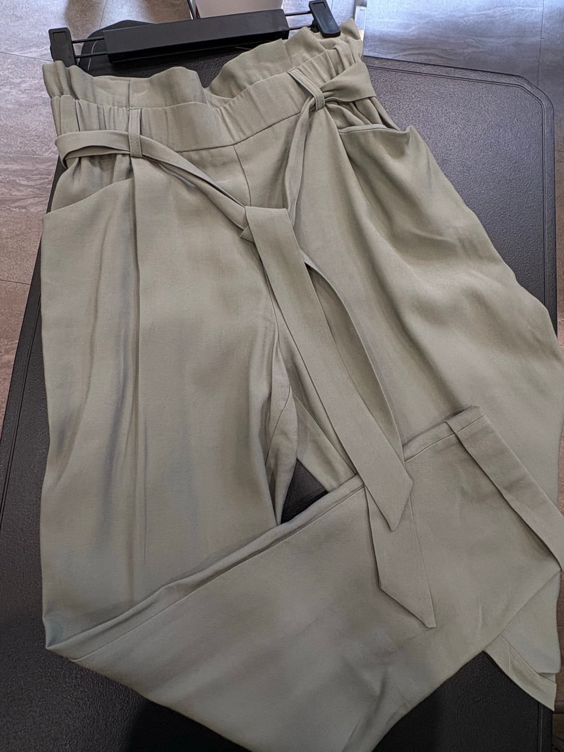 ZARA 카키 와이드 팬츠 XS/S 상품이미지2
