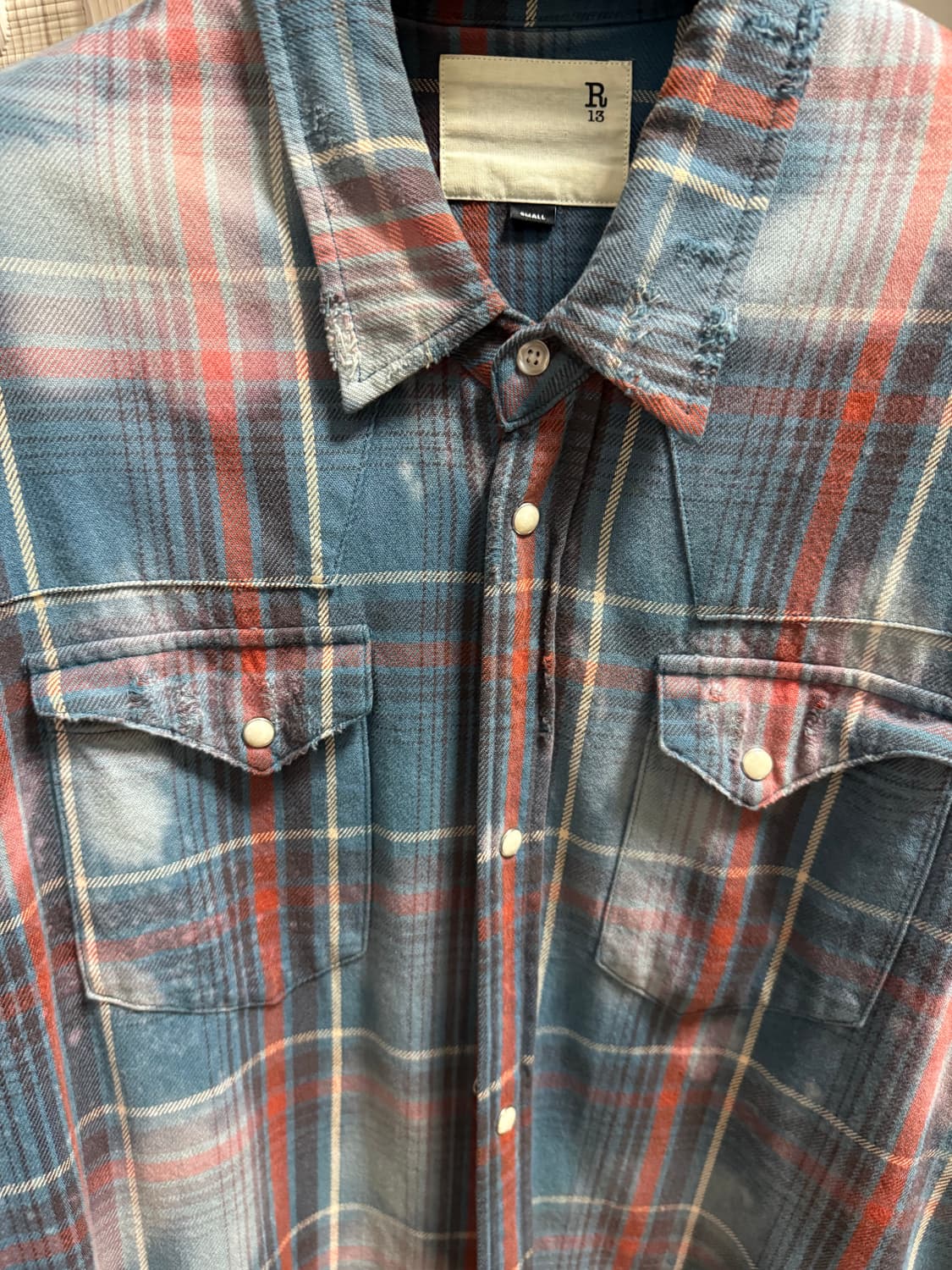 r13 체크셔츠 상품이미지6